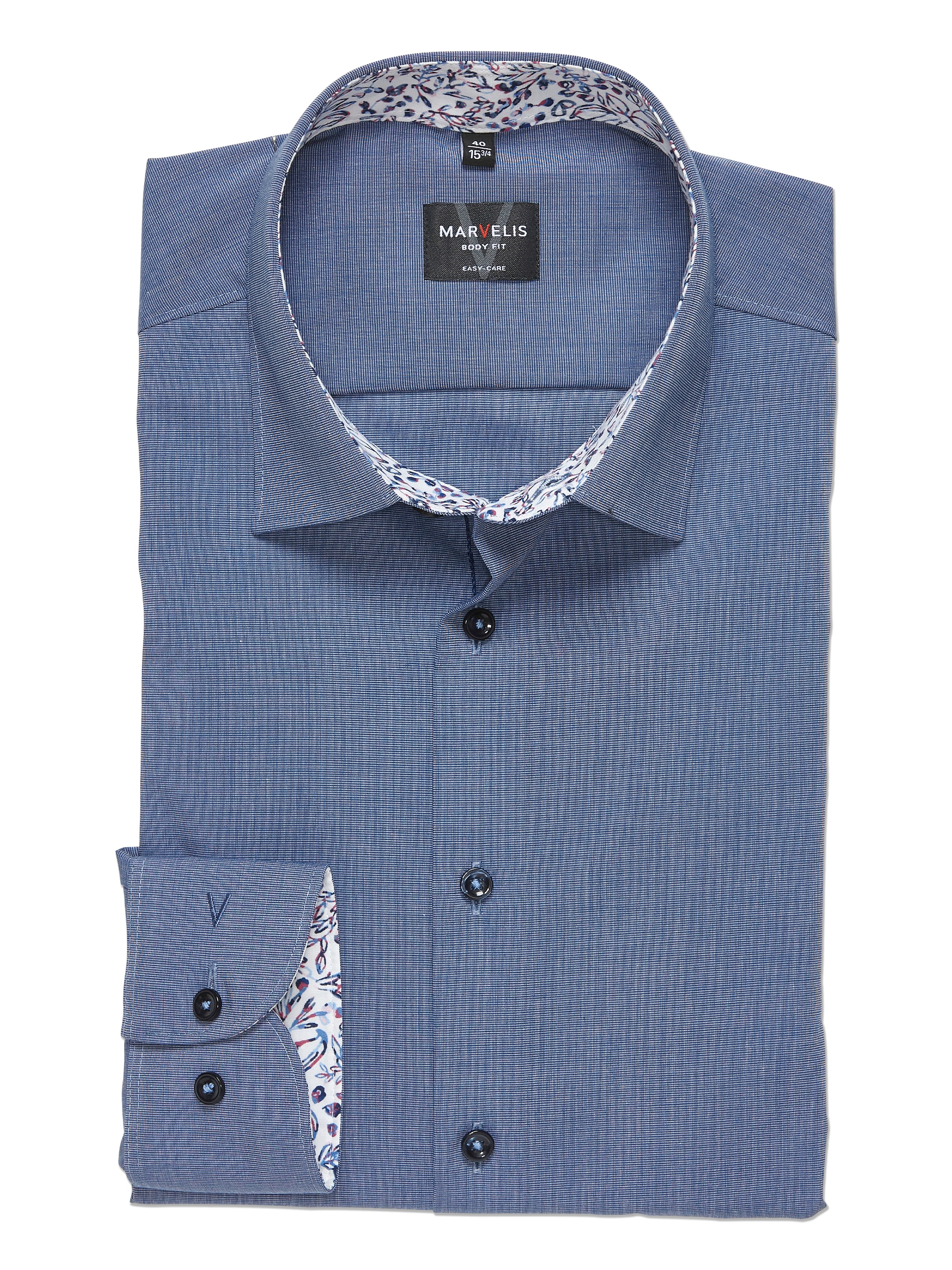 MARVELIS Langarmhemd Businesshemd, New York Kentkragen, bügelleicht günstig online kaufen