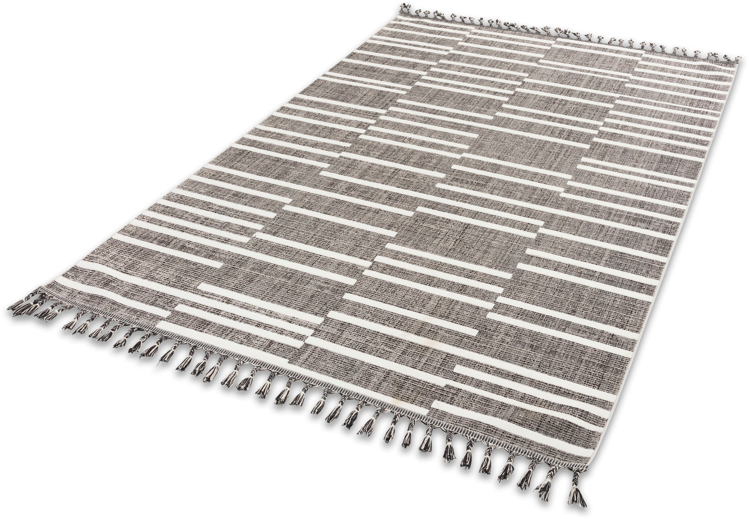 ASTRA Teppich »Ravenna 6634 223«, rechteckig, eleganter Kurzflorteppich mit  Fransen auf Rechnung | BAUR