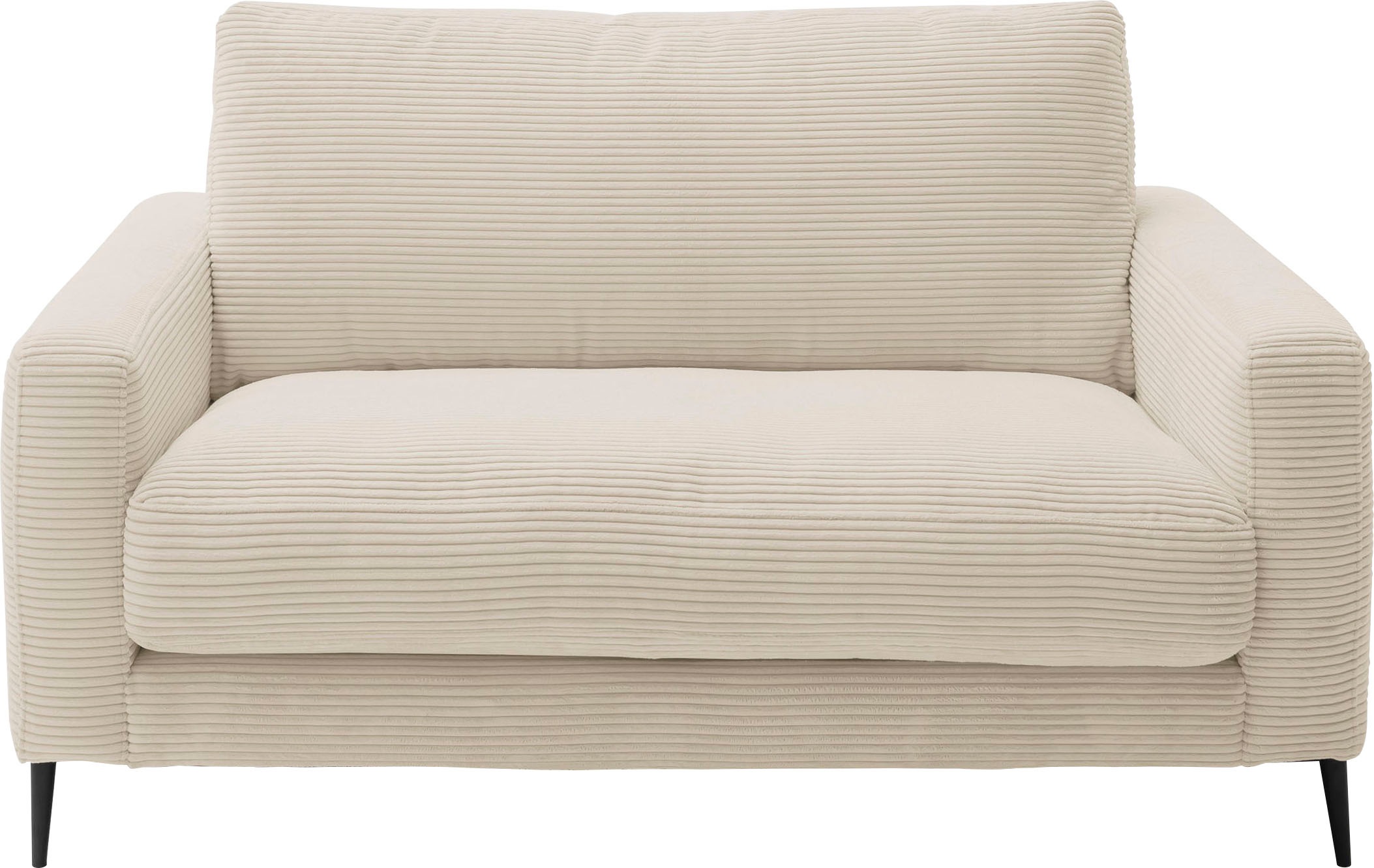 Home affaire 1,5-Sitzer "Downtown B/T/H: 152/105/84 cm" weicher Sitzkomfort, Cord, gemütliches Loungemöbel zum Relaxen