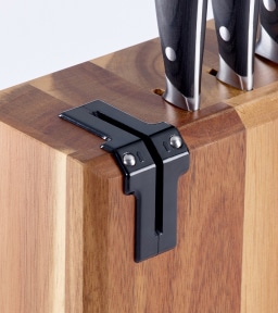 ECHTWERK Messerblock, 6 tlg., Messerschärfer | Akazienholz, Inkl. aus Küchenmesser-Set BAUR Integriertem