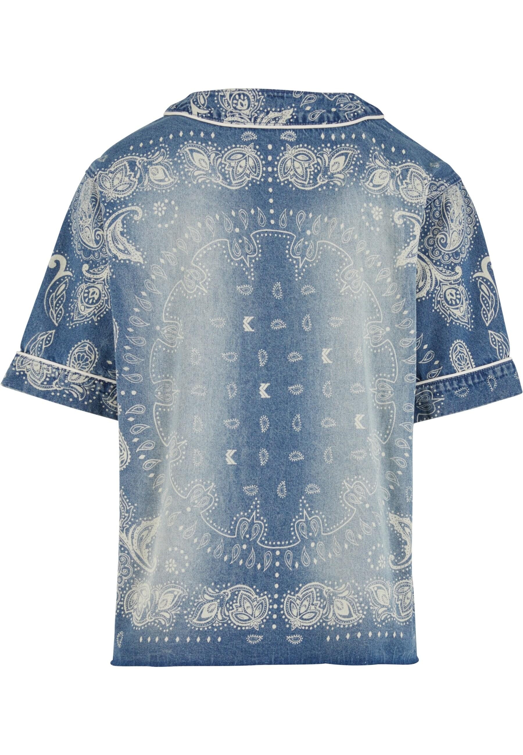 Karl Kani Langarmhemd "Karl Kani Kani Paisley Denim Baseball Shirt" 1 Stk. günstig online kaufen