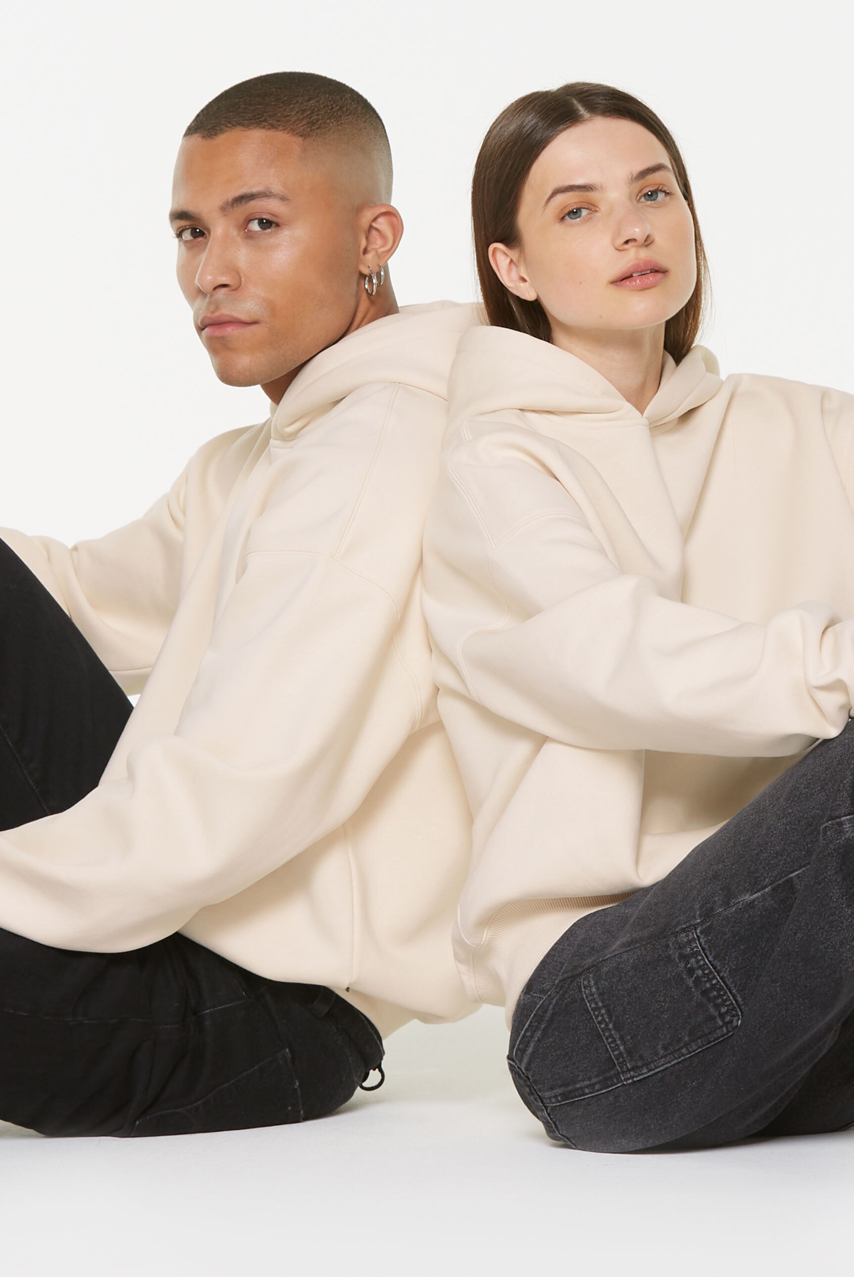 Harlem Soul Kapuzensweatshirt, mit überschnittenen Schultern