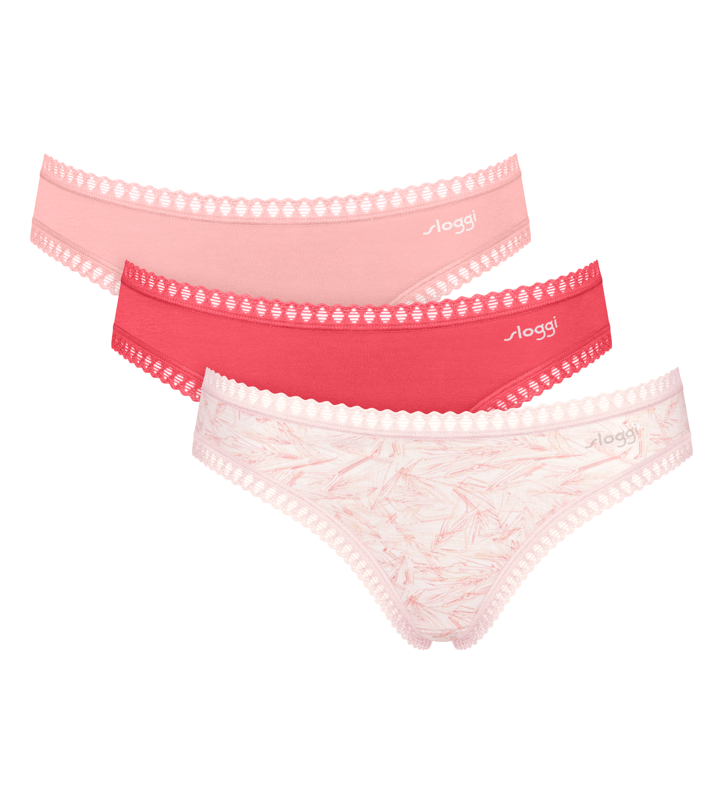 sloggi Minislip "GO Crush" dehnbare Spitzendetails, Cotton-Mix