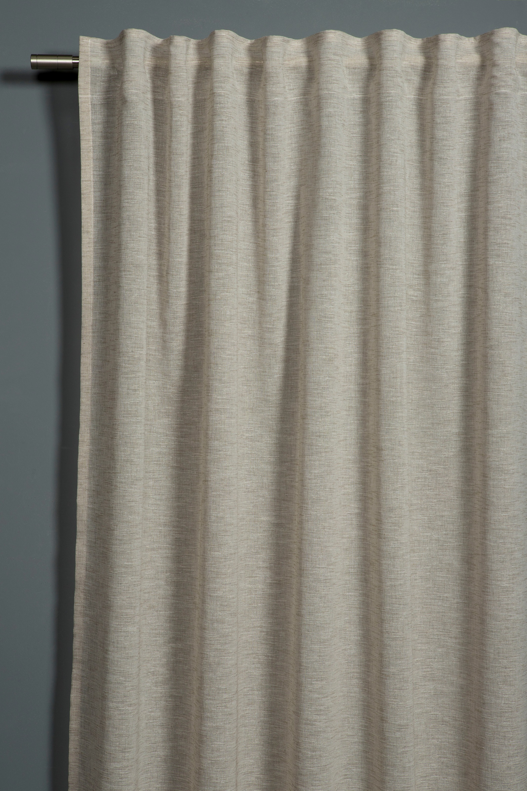 Sehlbach Gardine "Schal Leinenoptik" Schlaufen 1 Stk. tlg. mit Gardinenband günstig online kaufen