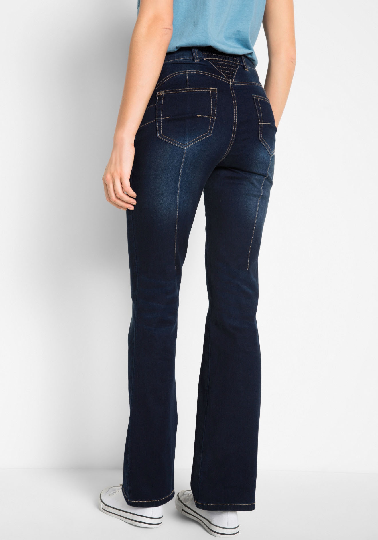 bonprix Push-up-Jeans Regular Fit, mit Bequembund, mit Eingrifftaschen