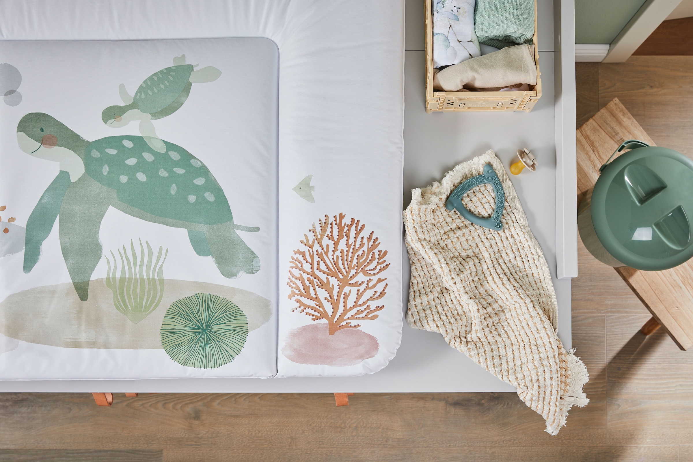 Rotho Babydesign Wickelauflage »Sea Life«, breit; Made in Europe