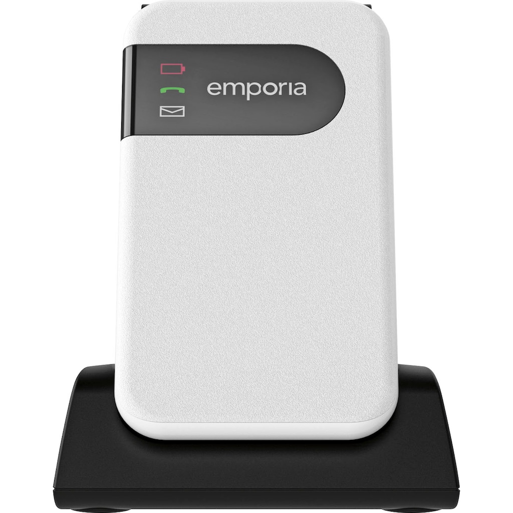 Emporia Klapphandy »emporiaSIMPLICITYglam.4G«, weiß, 7,11 cm/2,8 Zoll, 0,12 GB Speicherplatz