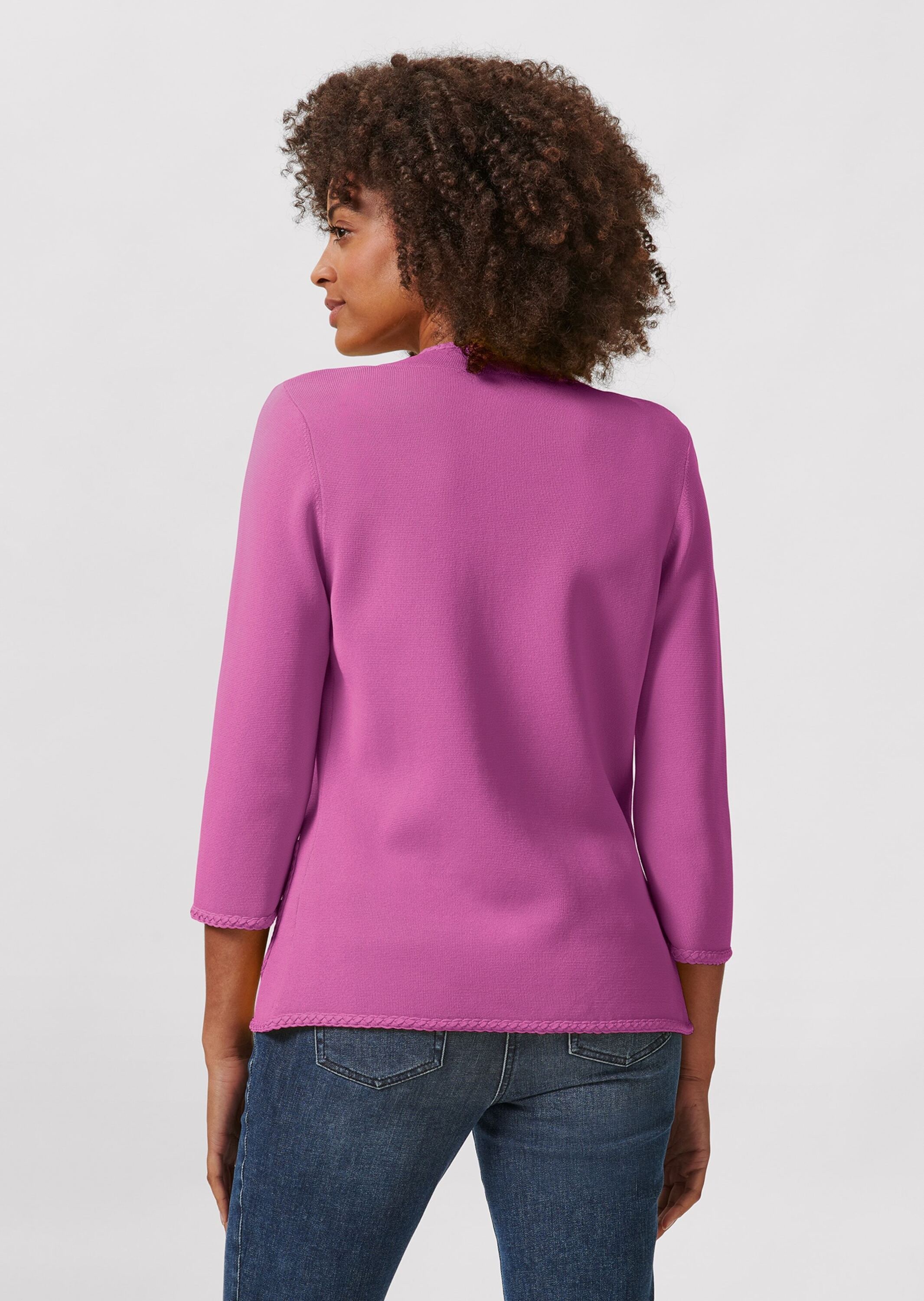 MADELEINE Strickjacke »Strickblazer Strickblazer mit Flechtung«