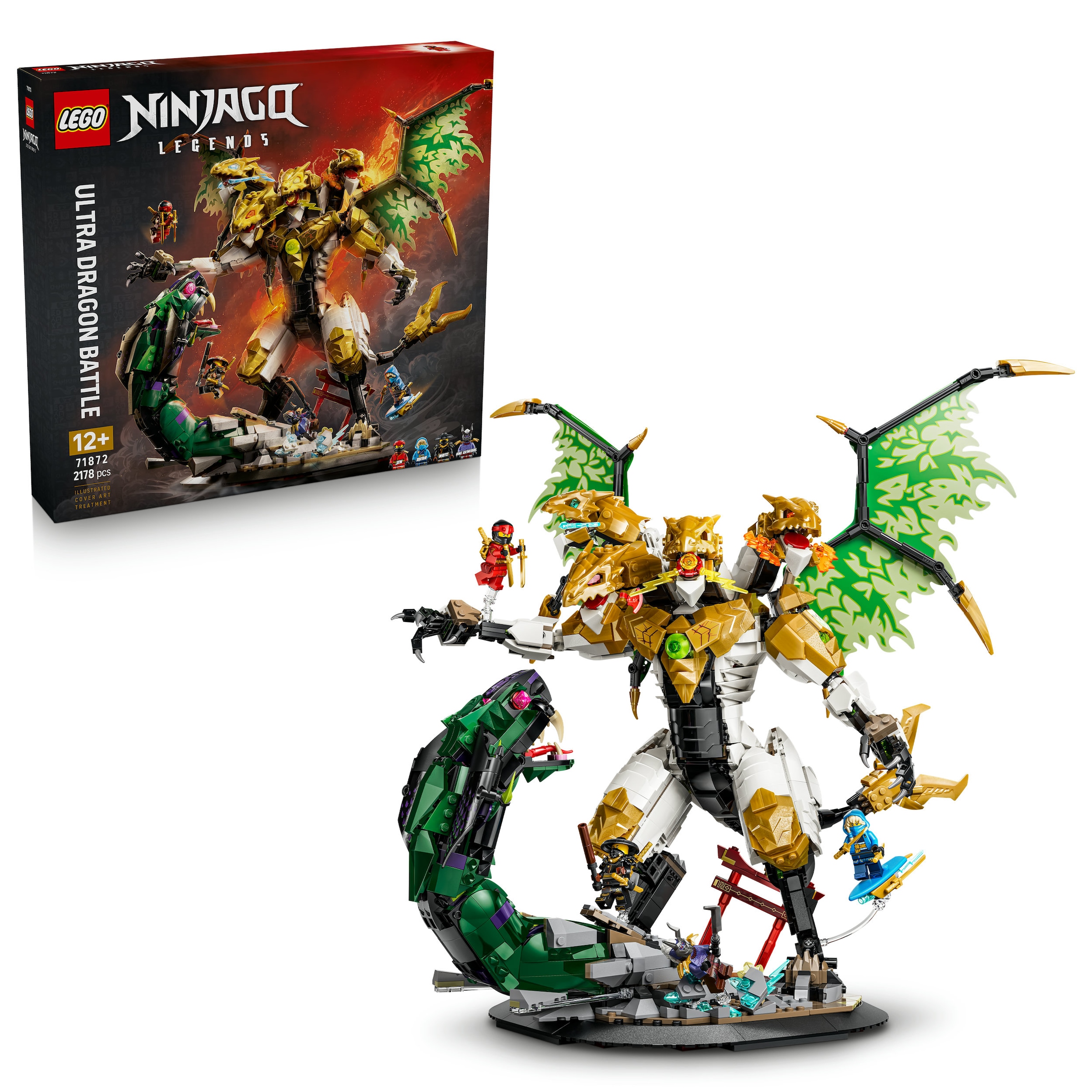 "Konstruktionsspielsteine LEGO ""Duell mit dem Ultradrachen (71872), LEGO Ninjago"", bunt, Spielbausteine, Kinder, Kunststoff, Made in Europe"