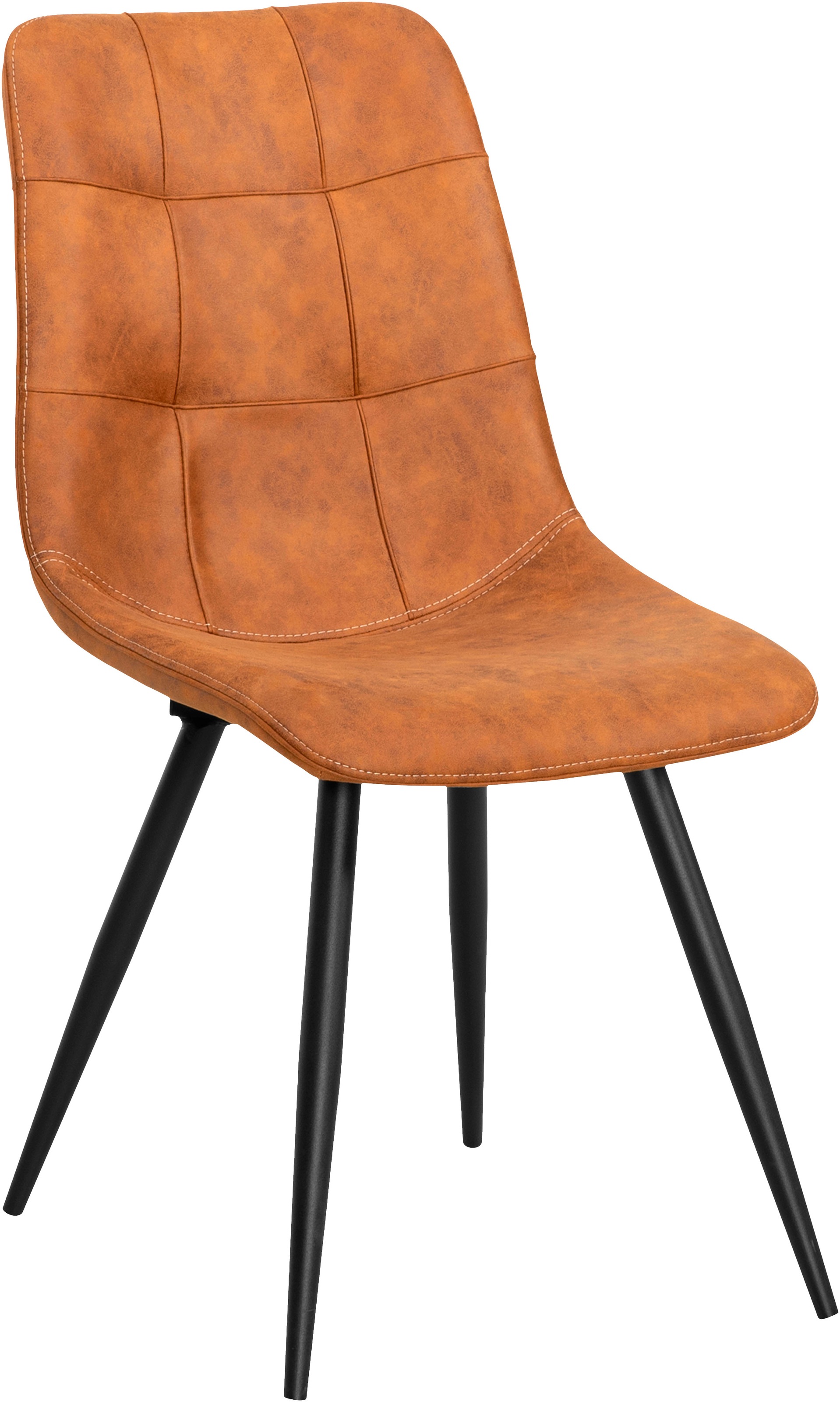 Thumbnail - OMG Design Esszimmerstuhl "Peak" (Set) 1 Stk.moderne Sitzschale in Microfaser Lederoptik