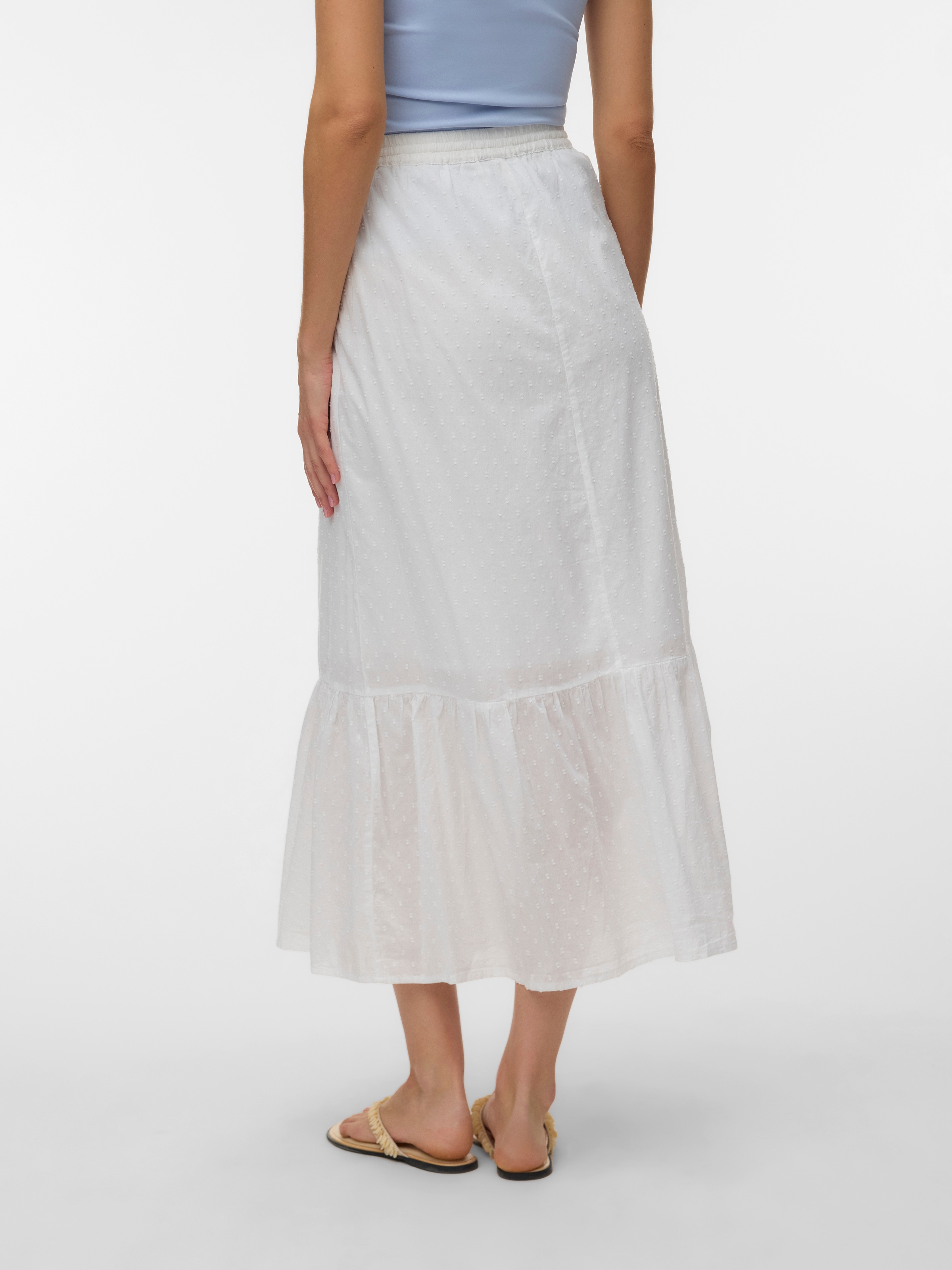 Vero Moda Maxirock »VMTRINE MW MAXI SKIRT WVN NOOS« Baumwolle