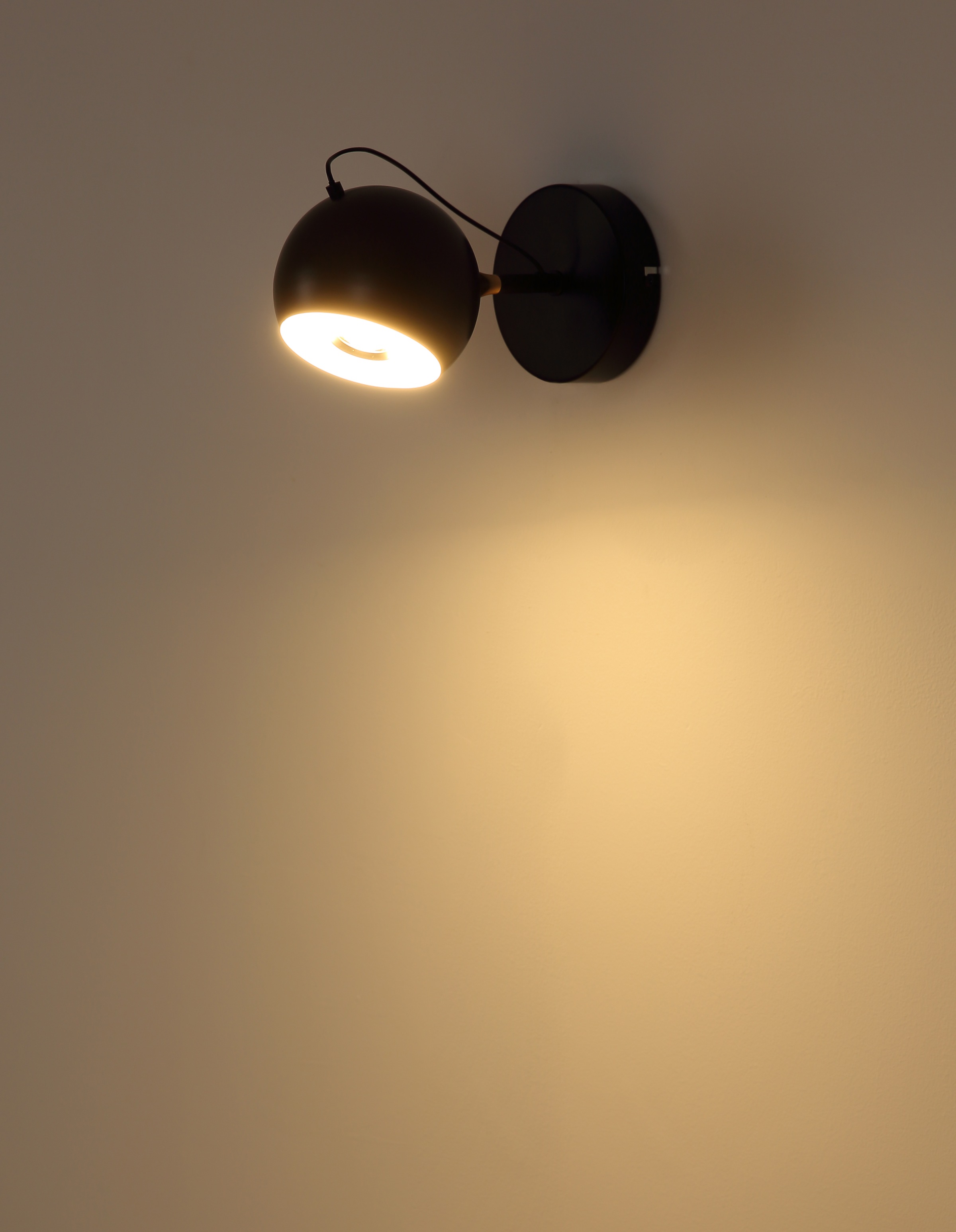 GLOBO LIGHTING Wandleuchte »DONOVAN« LED-Modul 1 Stk. Warmweiß Wandleuchte Schwarz/Chrom/Gold, Acryl opal, LED 10W