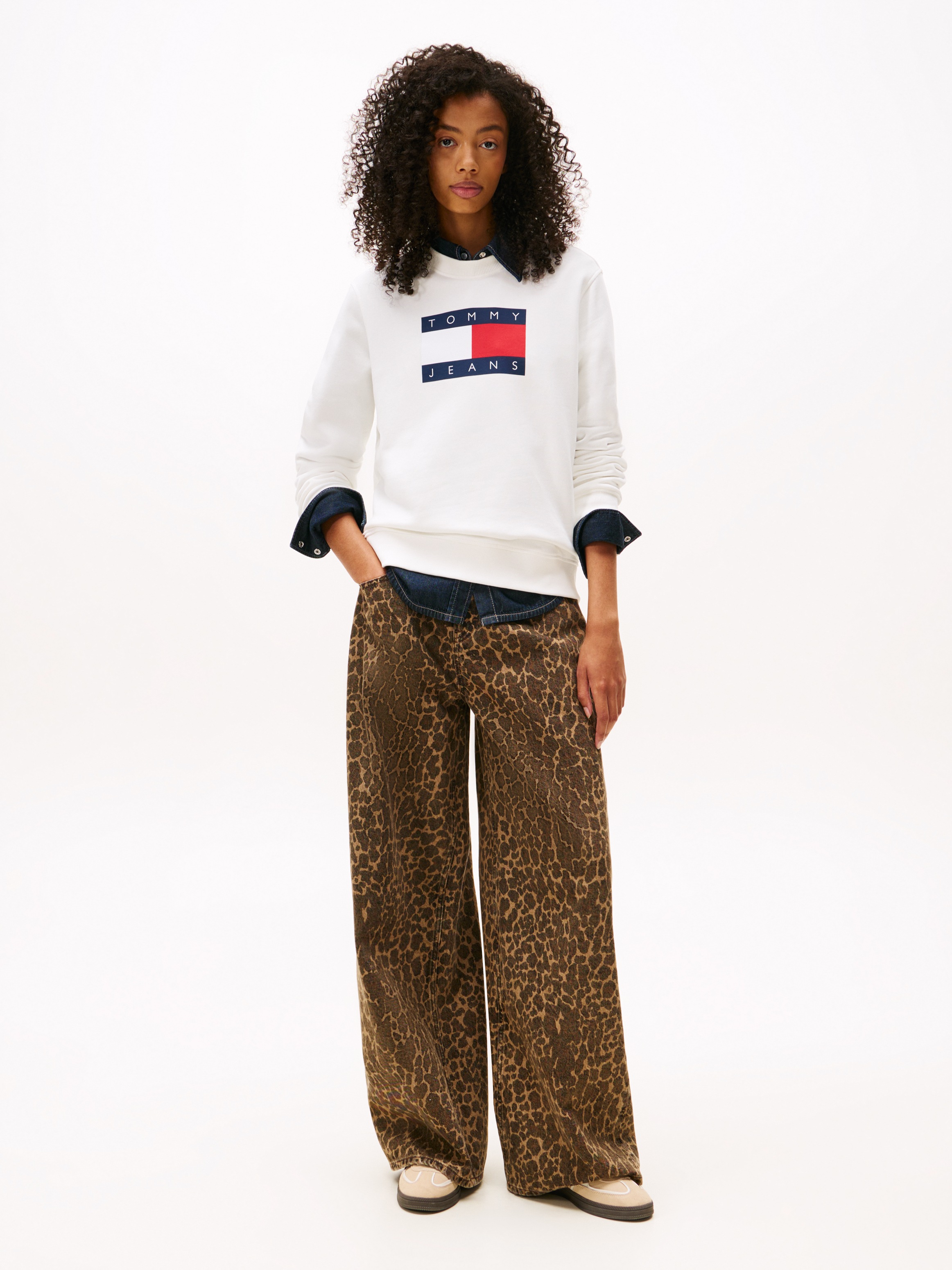 Thumbnail - Tommy Jeans Sweatshirt "TJW REG TJ FLAG CREW"