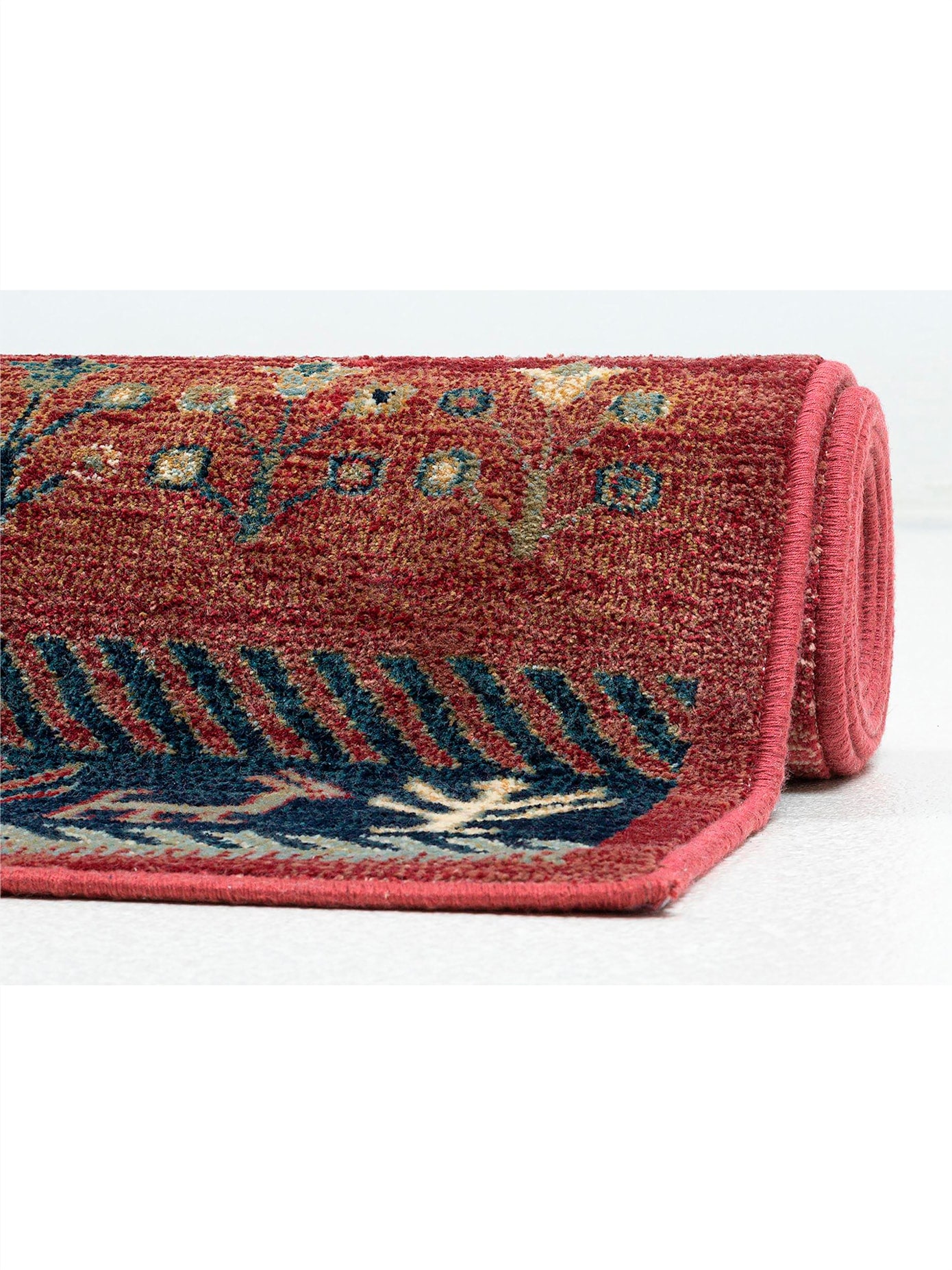 Teppich Gr. 5, rot, gemustert, B:160cm H:8mm L:230cm, Viskose, Teppiche, Teppich 3