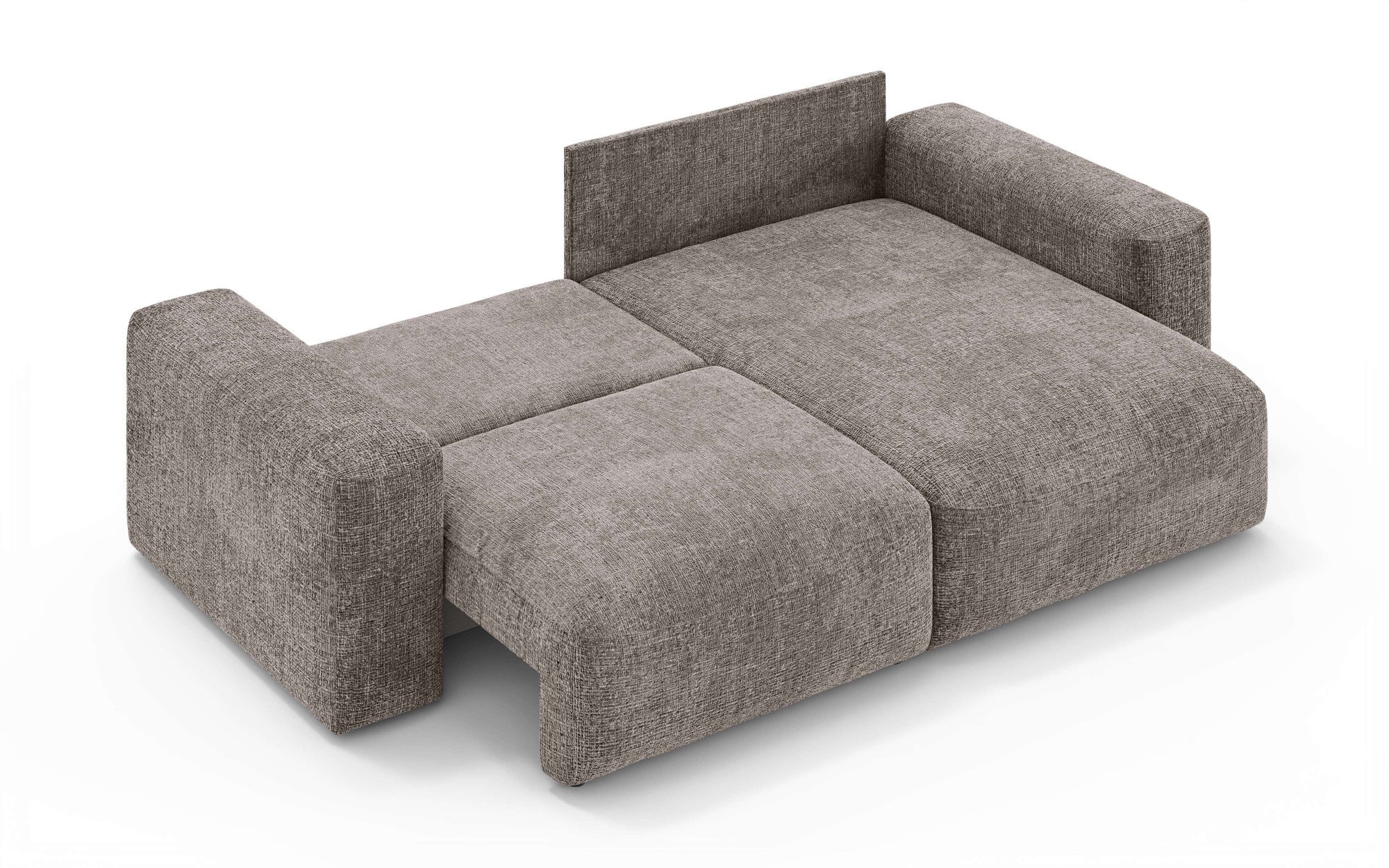 OTTO home Ecksofa »MATTS Schlafsofa mit Bettkasten, Maße B/T/H: 265/159/89 cm«, L-Form mit Recamiere rechts oder links, hoher Sitzkomfort