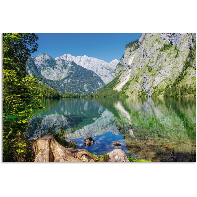 Artland Wandbild »Obersee Berchtesgadener Land in Bayern«, Berge &  Alpenbilder, (1 St.), als Alubild, Leinwandbild, Wandaufkleber oder Poster  in versch. Größen kaufen | BAUR