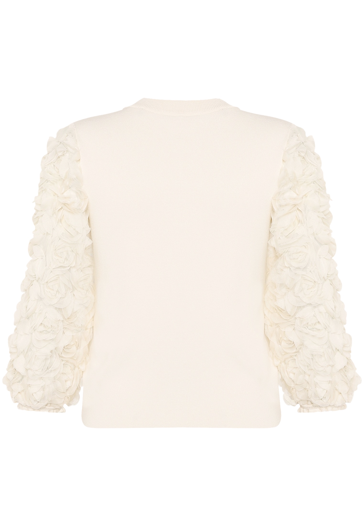Zero Strickpullover »Damen mit 3D Blüten« 1 drapiert / gerafft