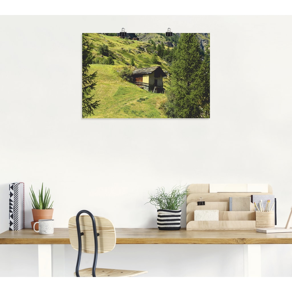 Artland Wandbild »Zermatt«, Berge, (1 St.)