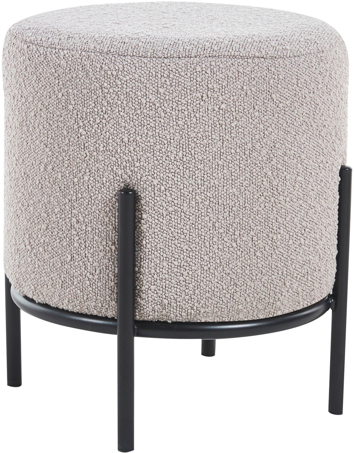 SalesFever Polsterhocker "Komfortabler Polsterhocker", mit Design-Gestell a günstig online kaufen