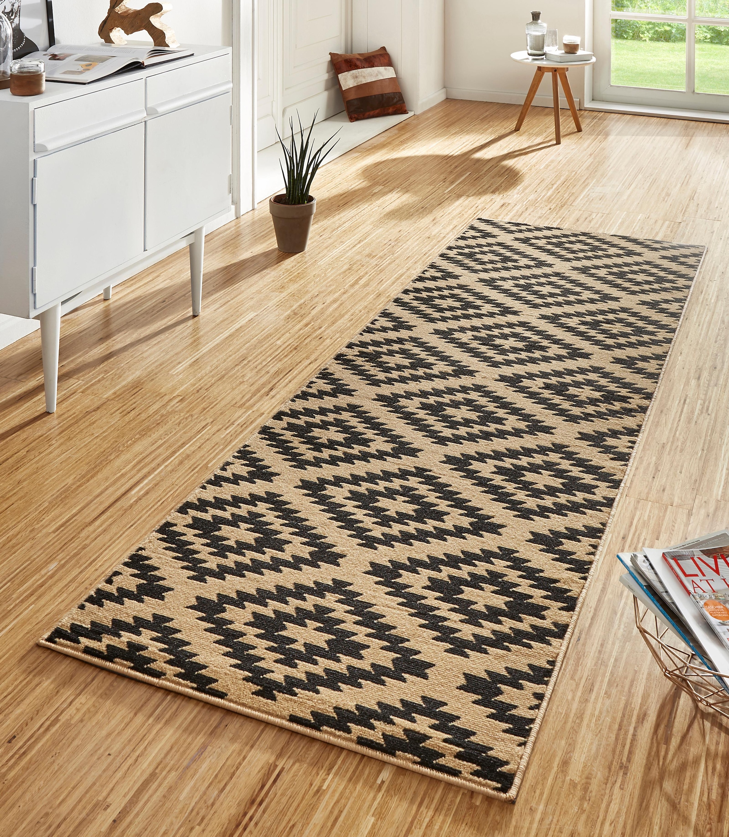 HANSE Home "Nordic" rechteckig 9 mm Höhe Kurzflor, Raute, Teppich, Weich, E günstig online kaufen
