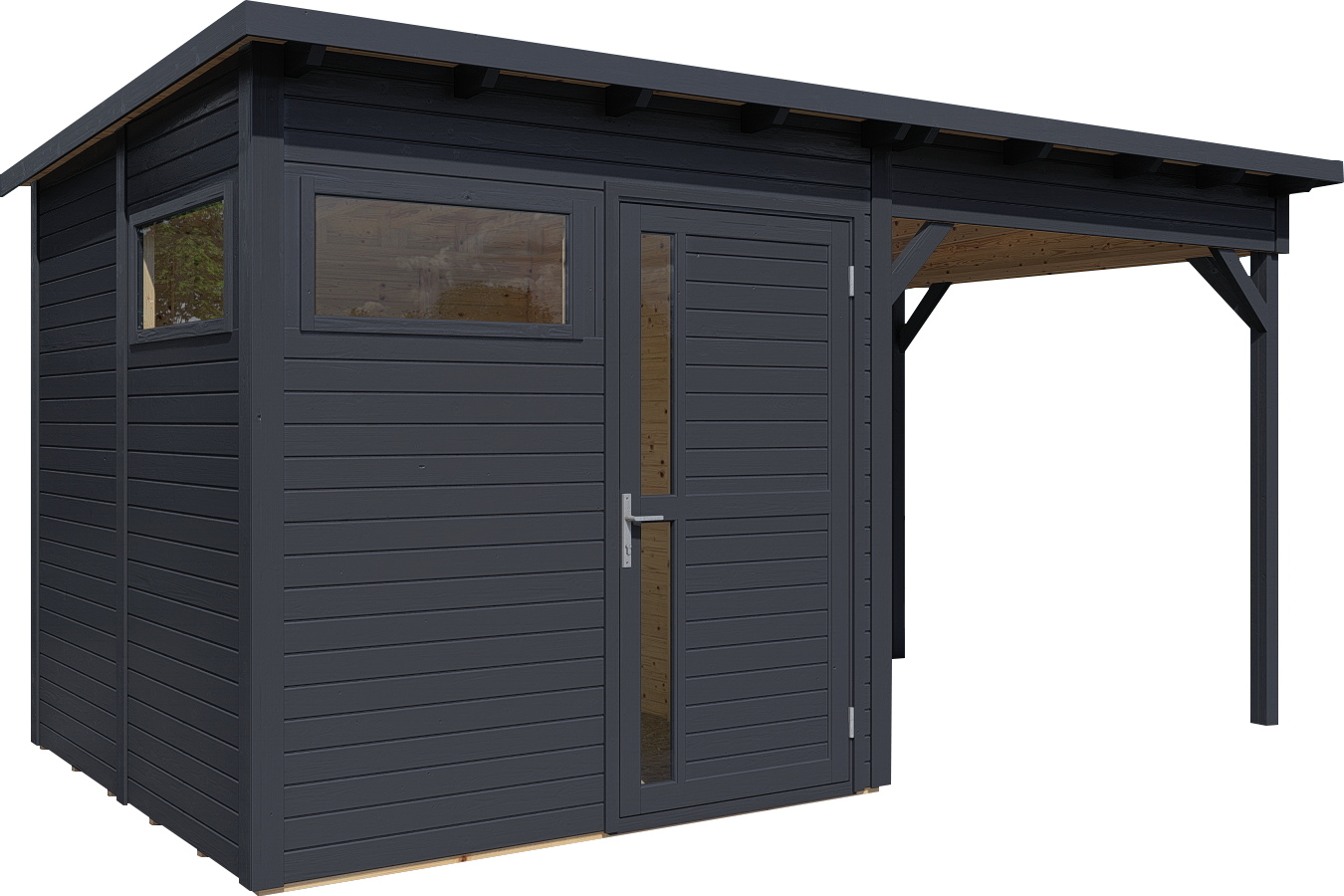 BERTILO Gartenhaus "Pentus 2 Lounge anthrazit" günstig online kaufen