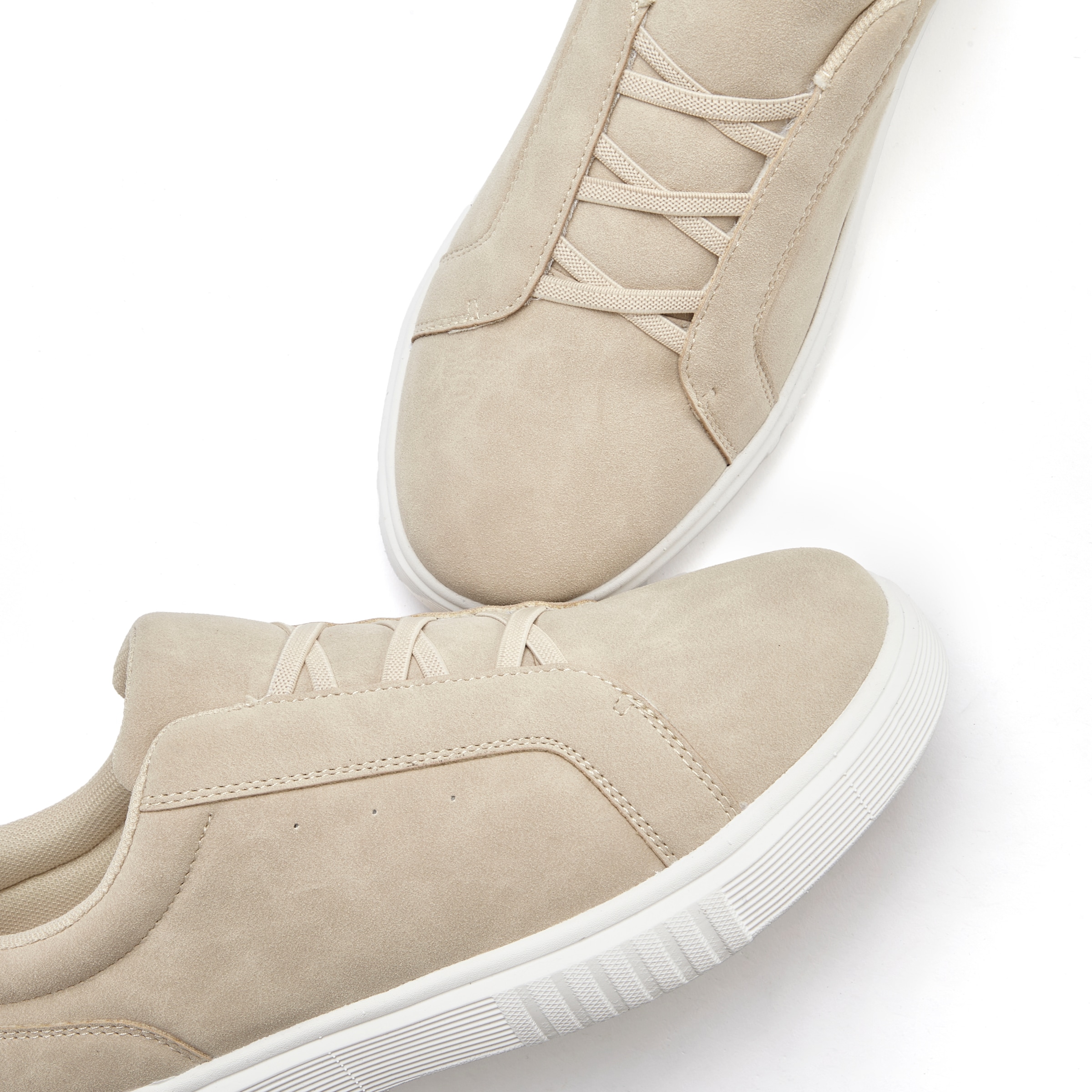 John Devin Sneaker »Freizeitschuh, Slip-On Sneaker«, mit elastischen Bändern für schnelles Reinschlüpfen, Unisex VEGAN