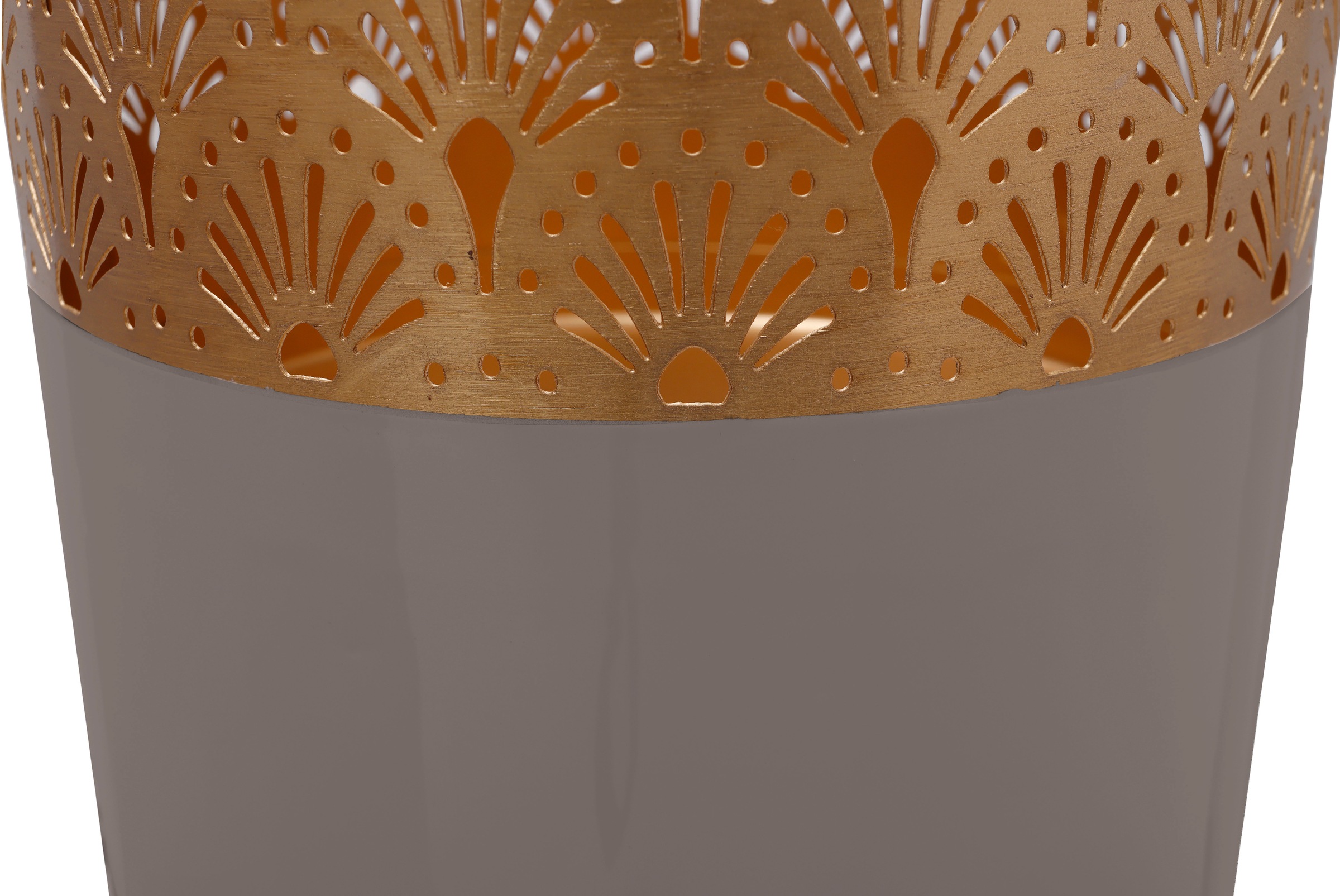Vase Rond Design "Decoa" 121cm Gris & Or