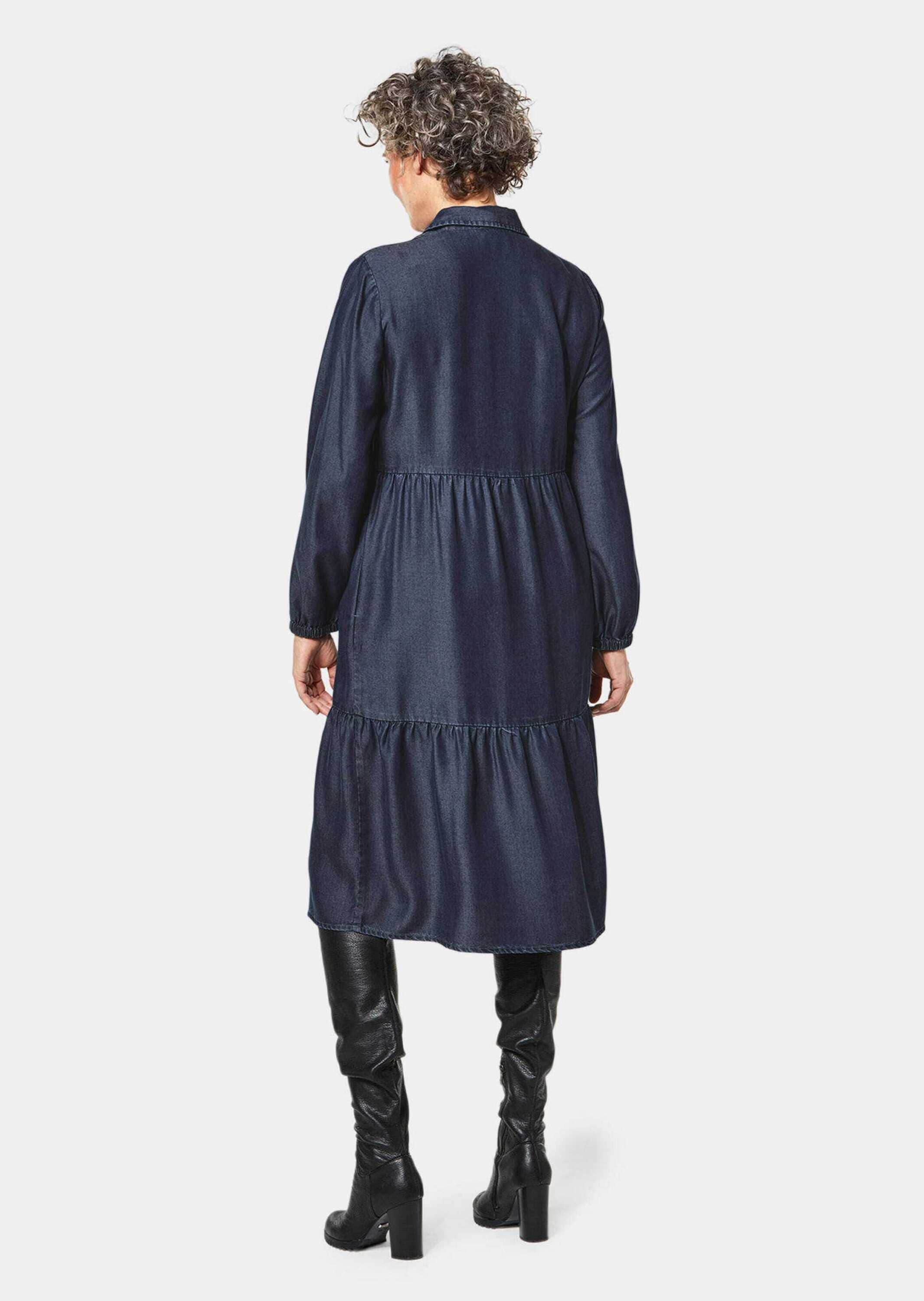 GOLDNER Midikleid »Kleid Tencel-Kleid«