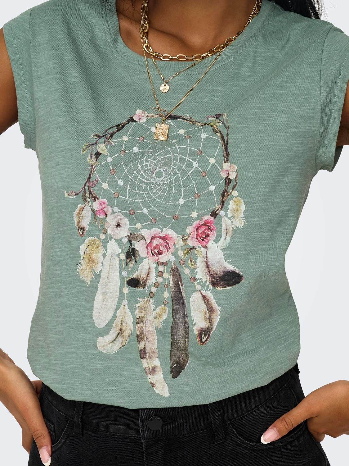 Thumbnail - ONLY Kurzarmshirt "ONLBONE S/S FEEL/FEATHERS TOP"