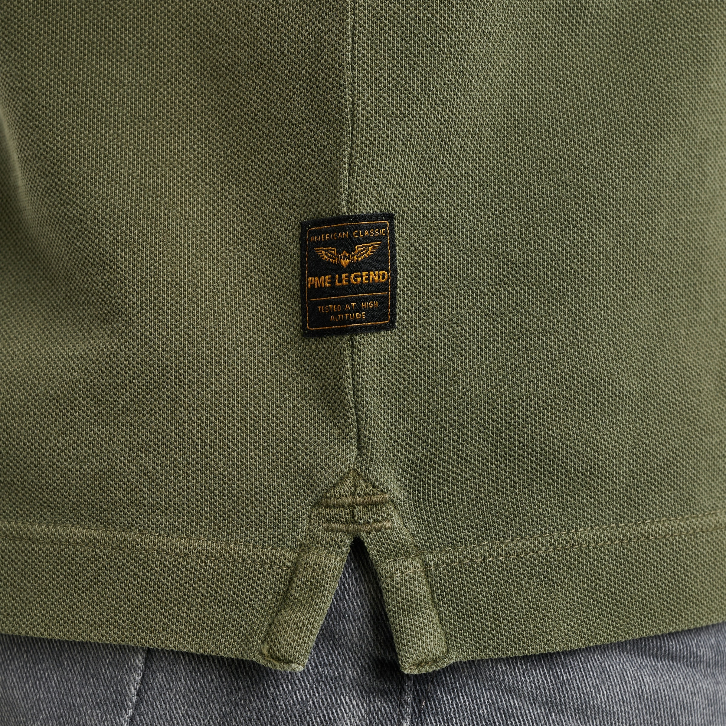 PME LEGEND Poloshirt »Short sleeve polo pique garment dye«, mit Logo Stickerei