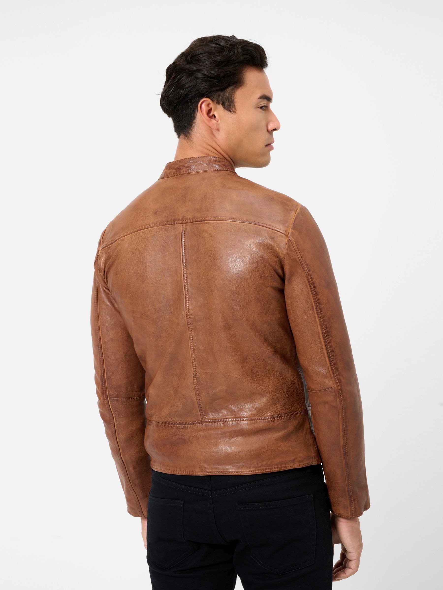 RICANO Bikerjacke »Lederjacke Carlo« Handgefertigt aus echtem Leder