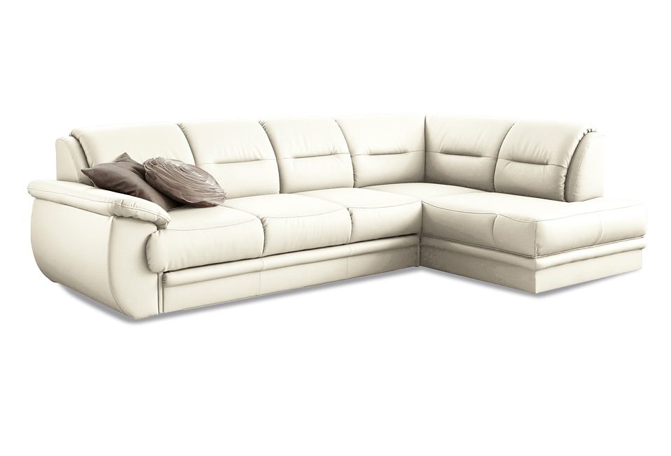 sit&more Ecksofa "Mailand L-Form, B: 250 cm, Komfortsitzhöhe 46 cm" optional Schlaffunktion, Eckcouch in Kunstleder & Stoff