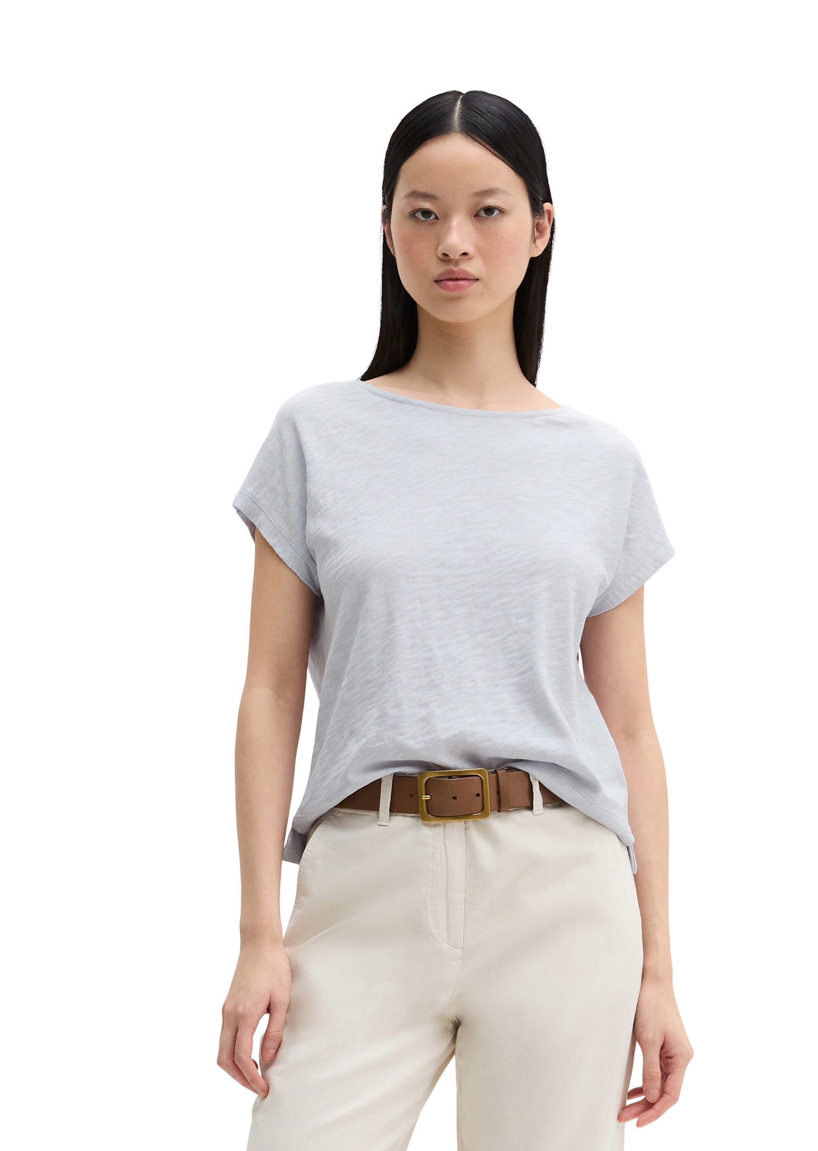 Marc O'Polo T-Shirt regular aus weichem Baumwoll-Slub-Jersey