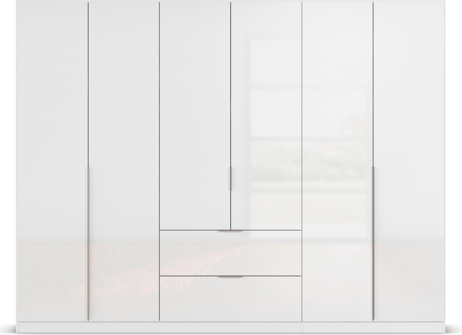 rauch Drehtürenschrank »Kleiderschrank Schrank Garderobe AGORDO mit Dekor- oder Hochglanzfront«, (in zwei Griff-Farben, Breiten 91-360 cm), mit Außenschubkästen, in 7 Breiten und 2 Höhen MADE IN GERMANY