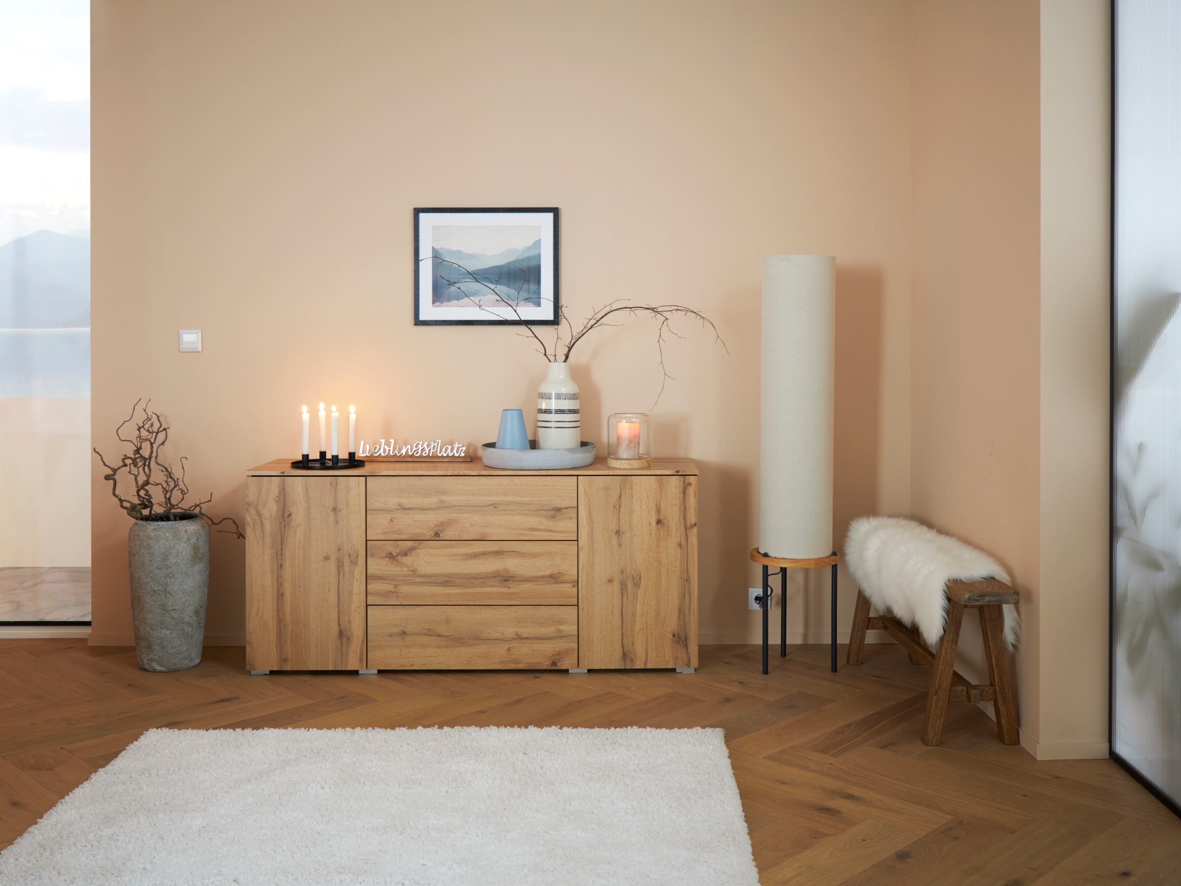 INOSIGN Sideboard "PARIS", (1 St.), Moderne 150cm breite grifflose Kommode, günstig online kaufen