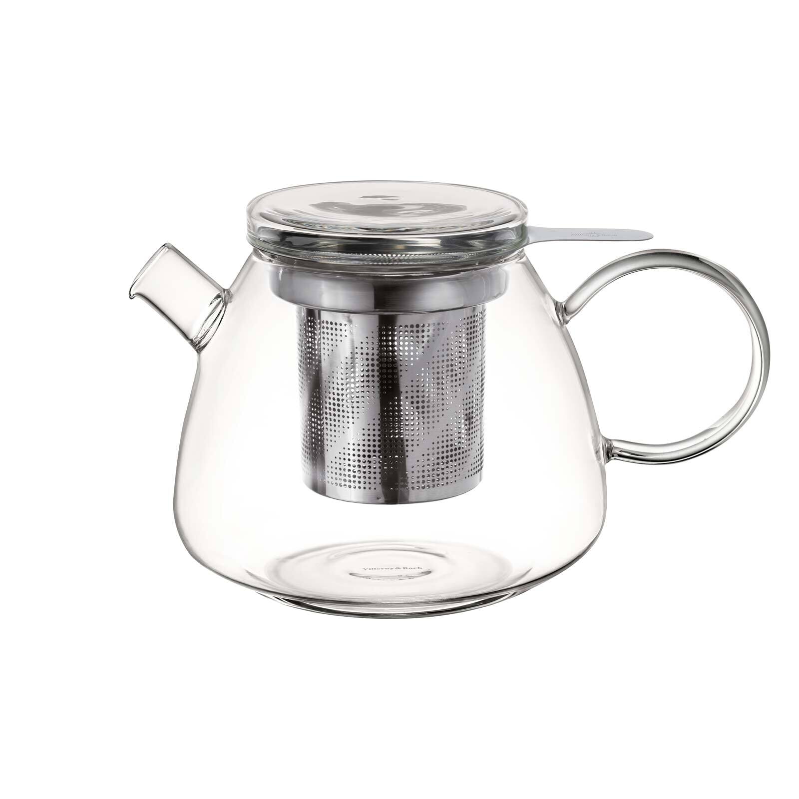 VILLEROY & BOCH Teekanne "Teekanne mit Sieb Artesano Hot & Cold 1000 ml transparent", bunt, Kannen