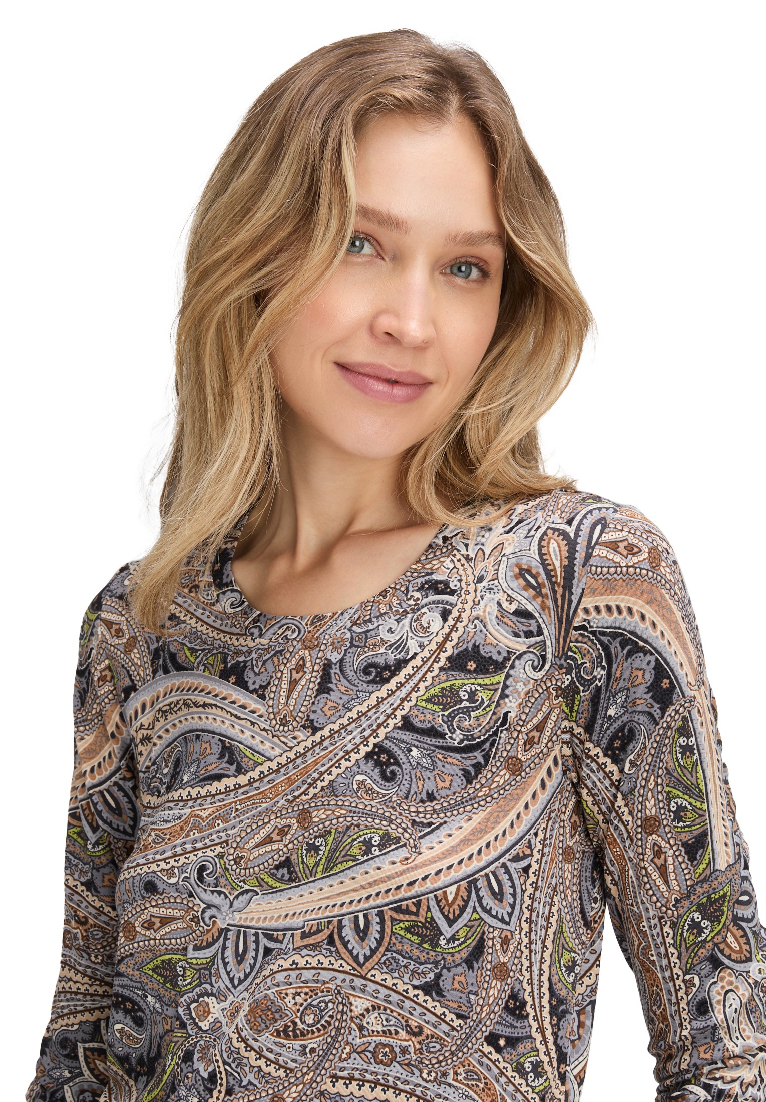 Betty Barclay 3/4-Arm-Shirt »Damen Basic Shirt mit Print« 1 Stk. tlg.