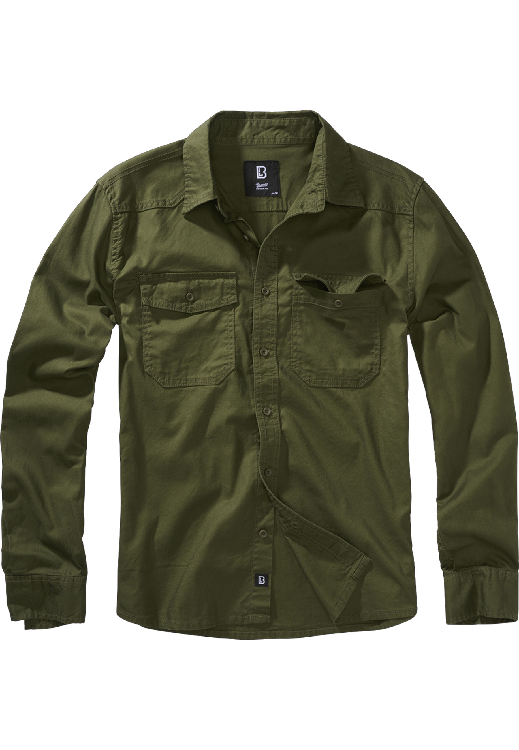 Brandit Langarm-Poloshirt "Brandit Herren Flanellshirt" 1 Stk. günstig online kaufen