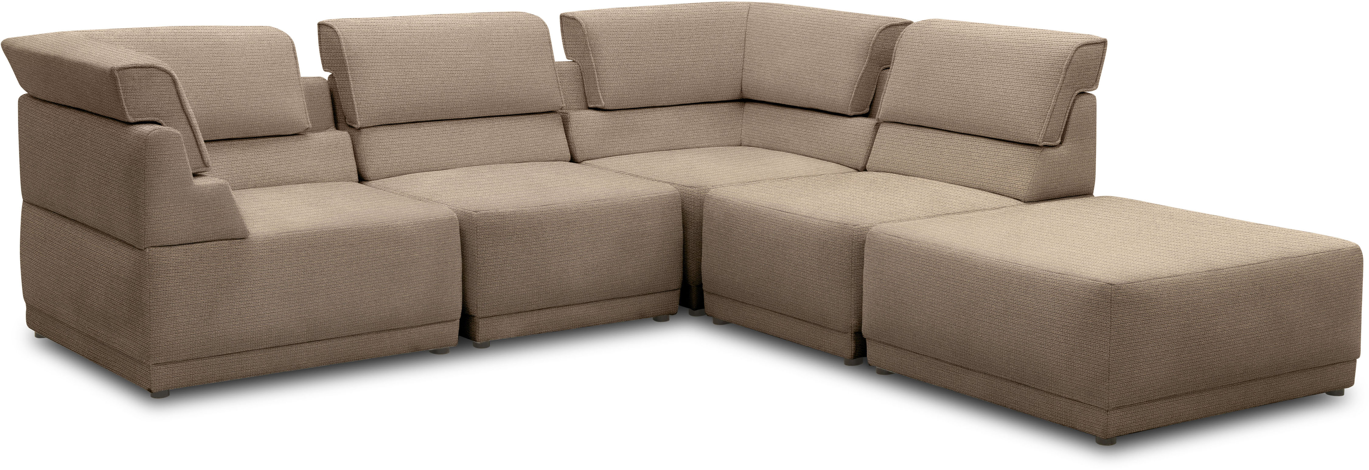 Loungesofa »800007«, (Set, 5 Teile), Rückenkissen aufstellbar, unendlich erweiterbar