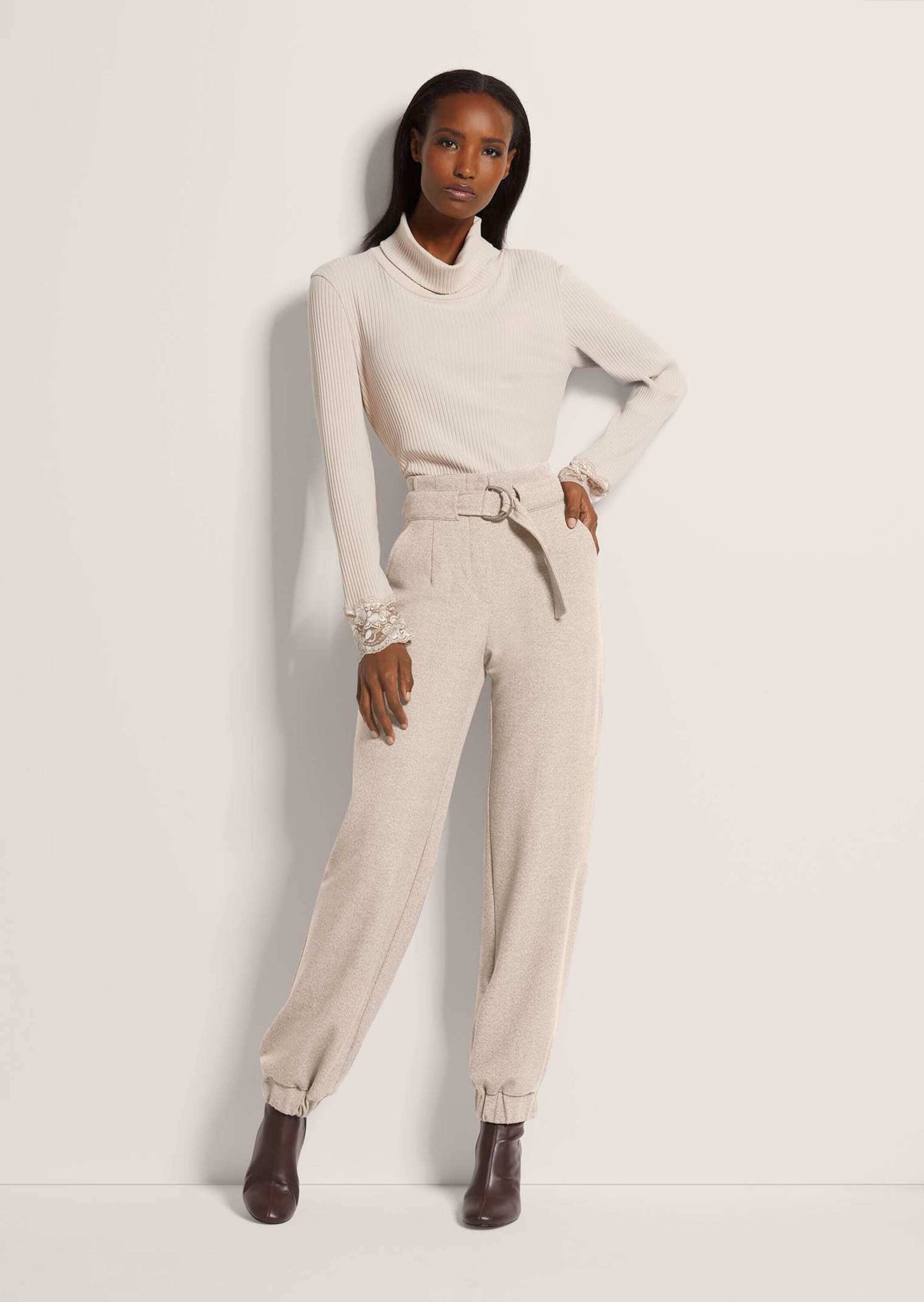 MADELEINE Cargohose »Cargo-Pants Lässige Damenhose mit Gürtel und Gummisaum«