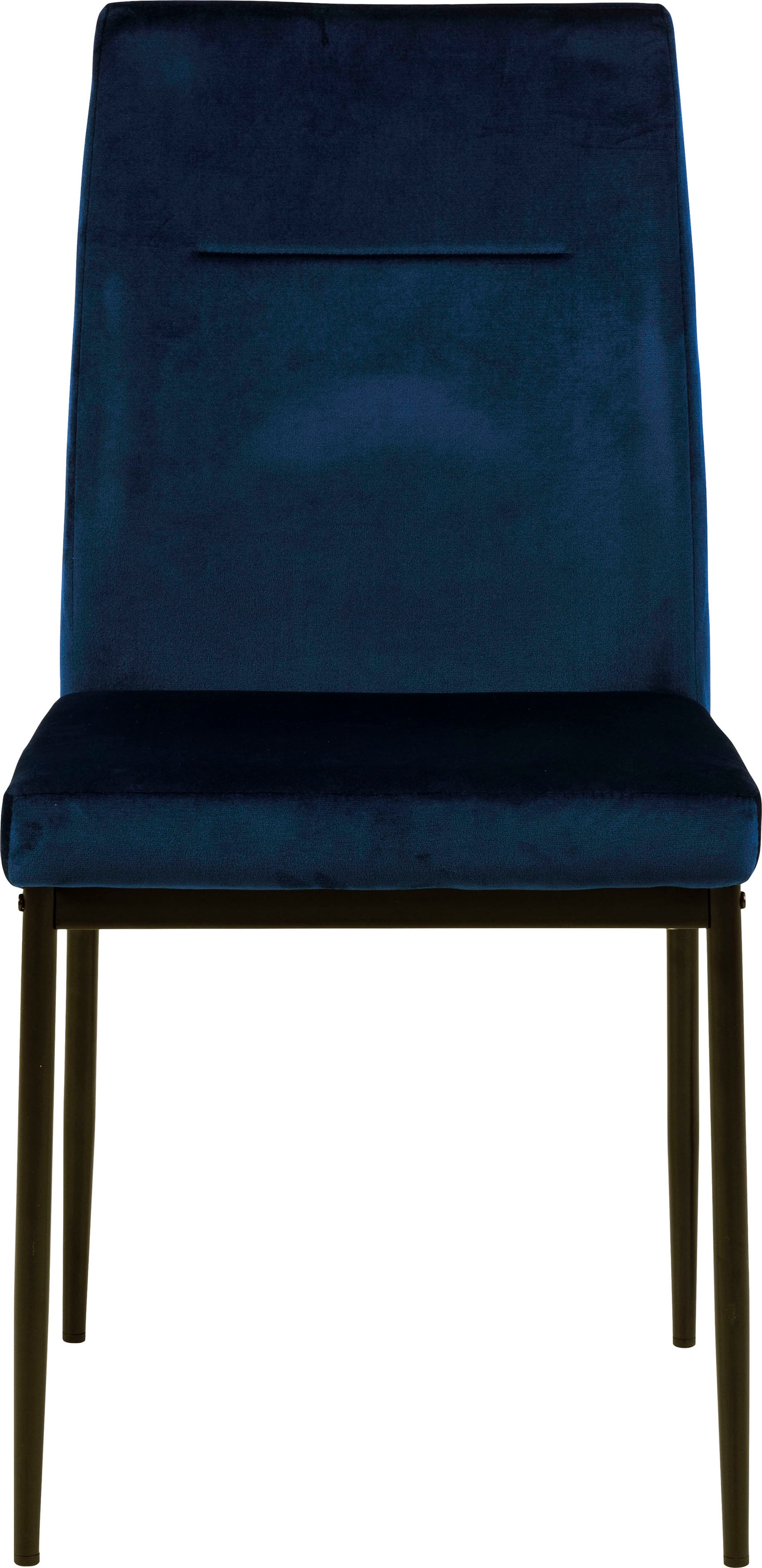 ACTONA GROUP Esszimmerstuhl »Doris«, 2 St., Polyester-Velvet, mit lebendigem Stoff, schlanke, schwarze Metallbeine
