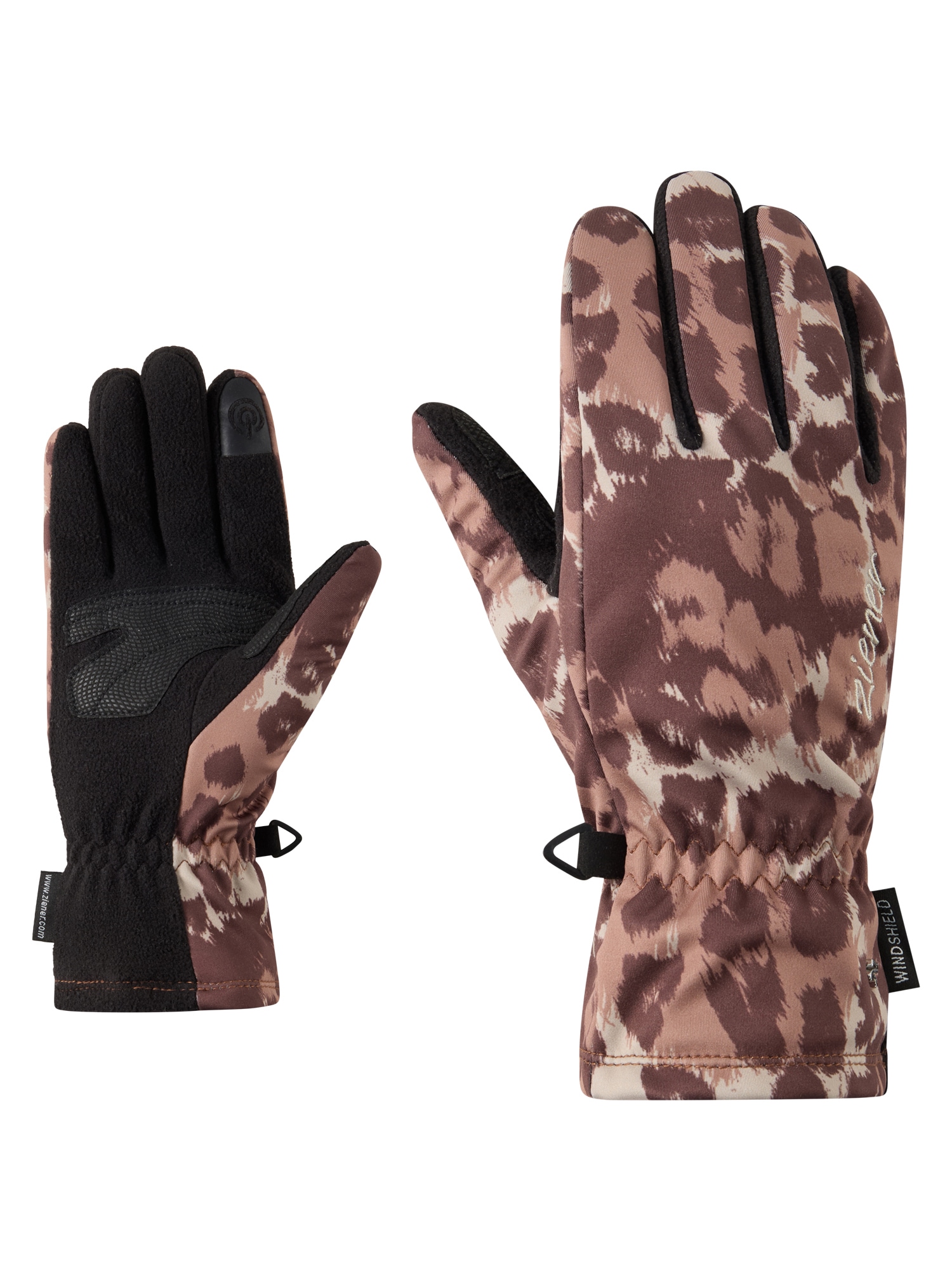 Ziener Multisporthandschuhe "IWAANA-Z TOUCH DAMEN" windabweisend, wasserabweisend, atmungsaktiv, warm, TOUCH-Funktion