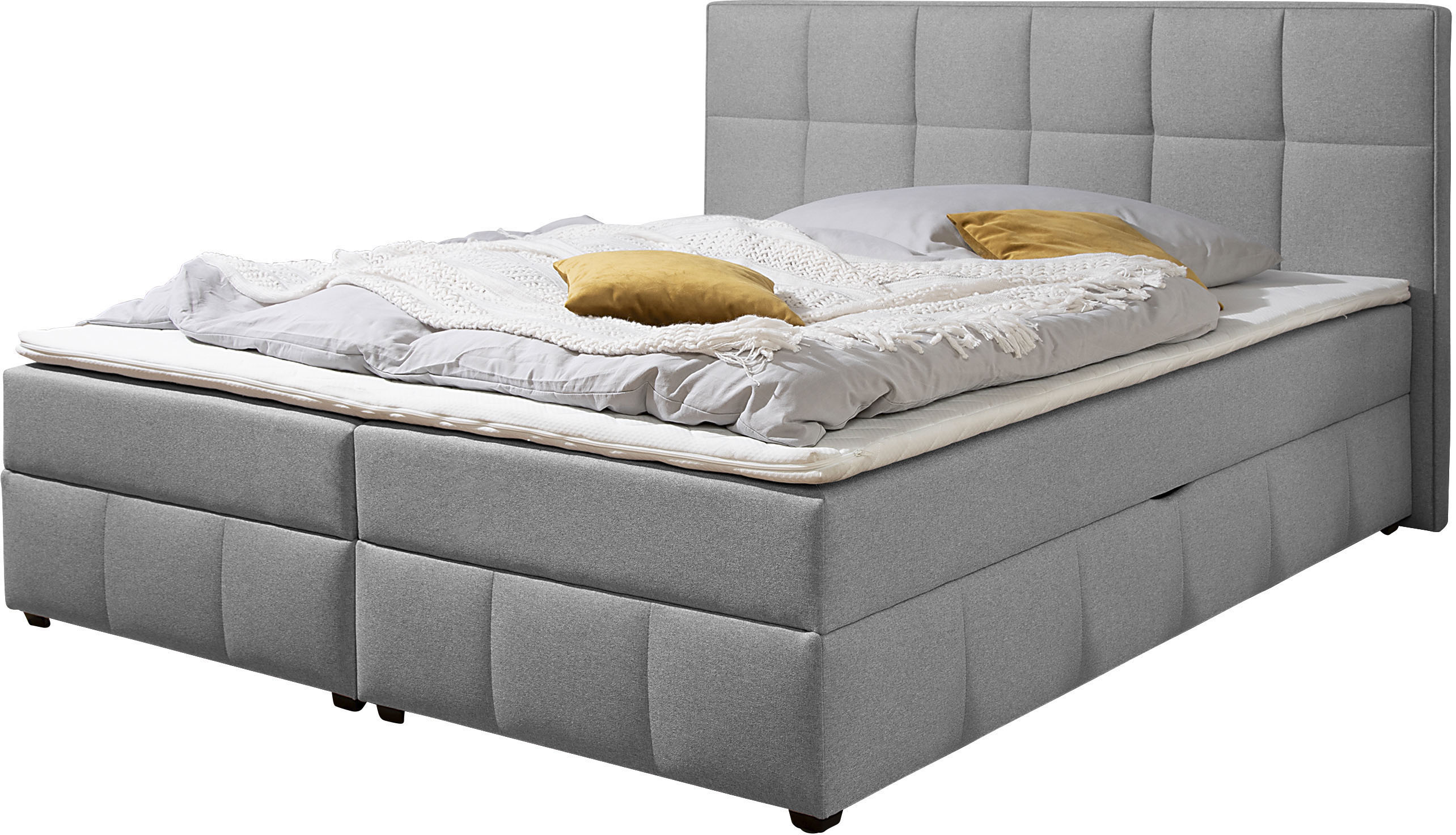 Home affaire Boxbett "Niemes inkl. Bettkasten und Topper, auch in Überlänge erhältlich" Boxbett mit Bettkasten, inkl. Topper