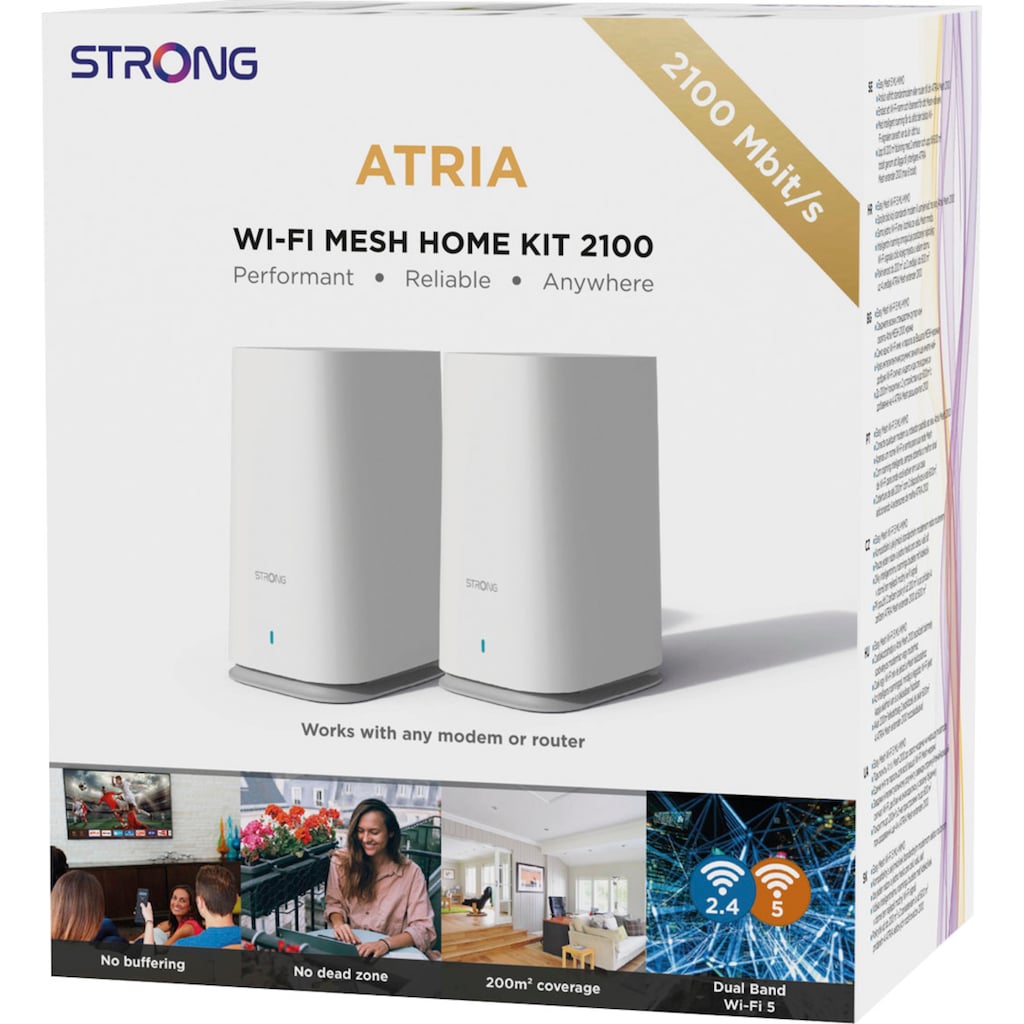 Strong WLAN-Router »ATRIA Wi-Fi Mesh Home Kit 2100«