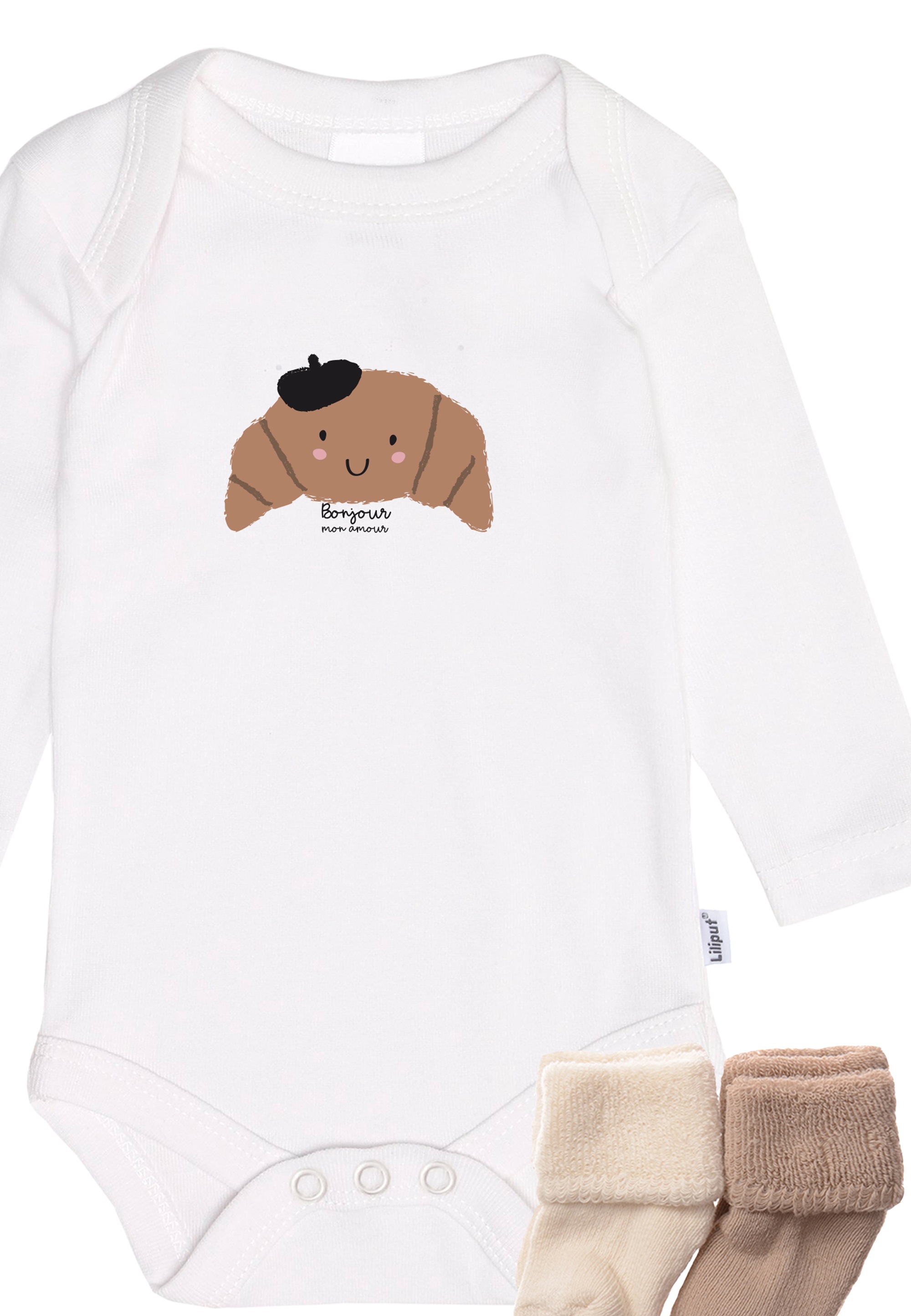 Thumbnail - Liliput Erstausstattungspaket "Croissant" mit weichen Stretchsöckchen