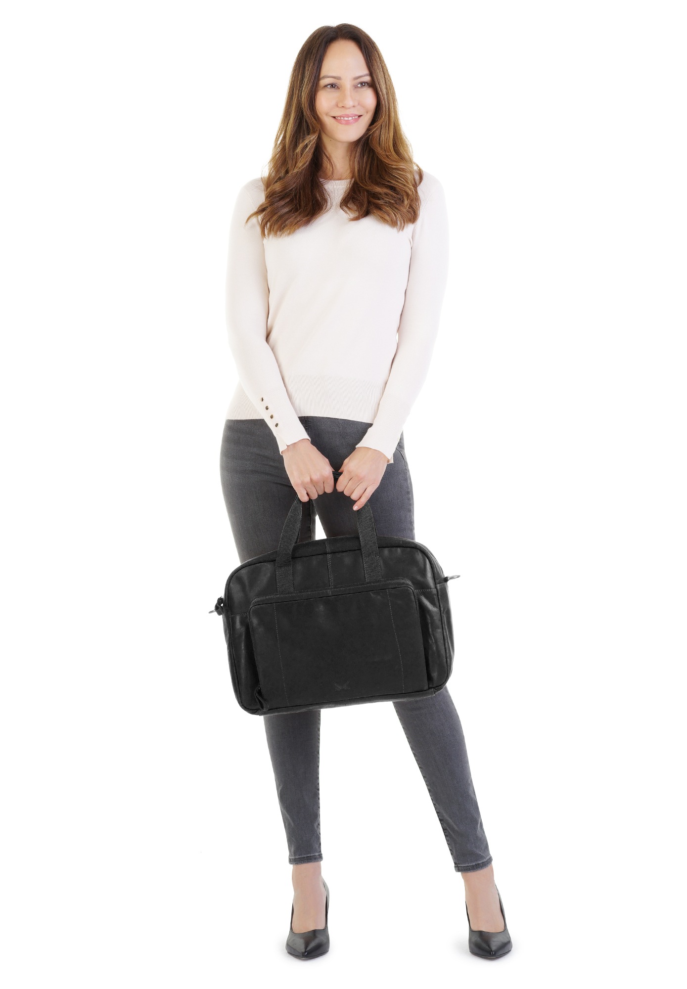 Sansibar Aktentasche "Businessbag Black" echt Leder günstig online kaufen