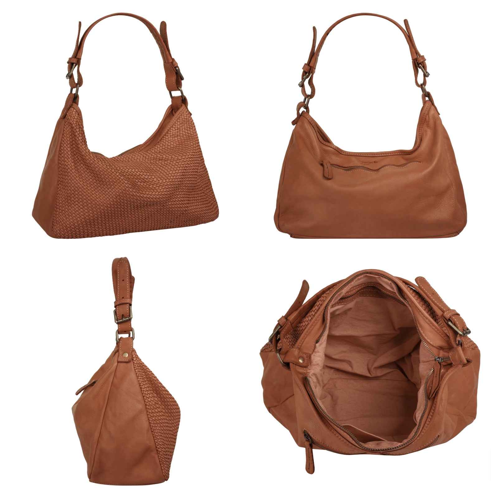 Samantha Look Shopper, echt Leder, Made in Italy