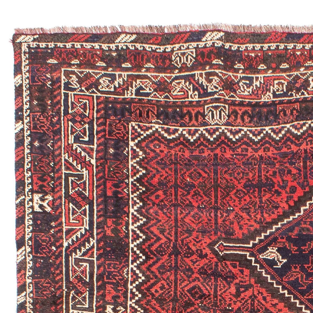 Wohnen Teppiche morgenland Wollteppich »Shiraz Medaillon Rosso chiaro 290 x 210 cm«, rechteckig, 1 mm Höhe, Unikat mit Zertifika