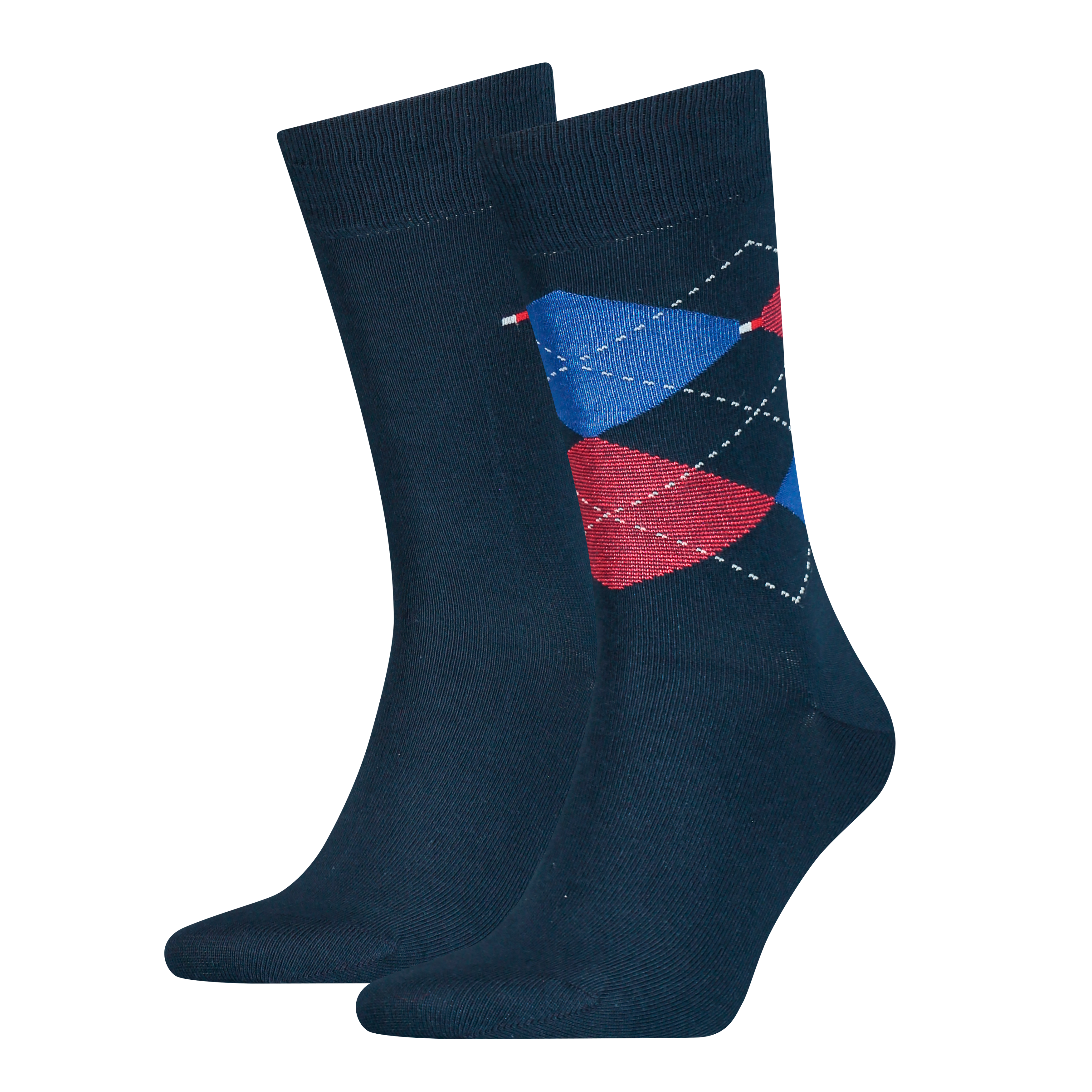 Tommy Hilfiger Socken "TH MEN SOCK CHECK 2P" 2 Paar, 2 Stk. tlg. mit klassischem Argyle-Design
