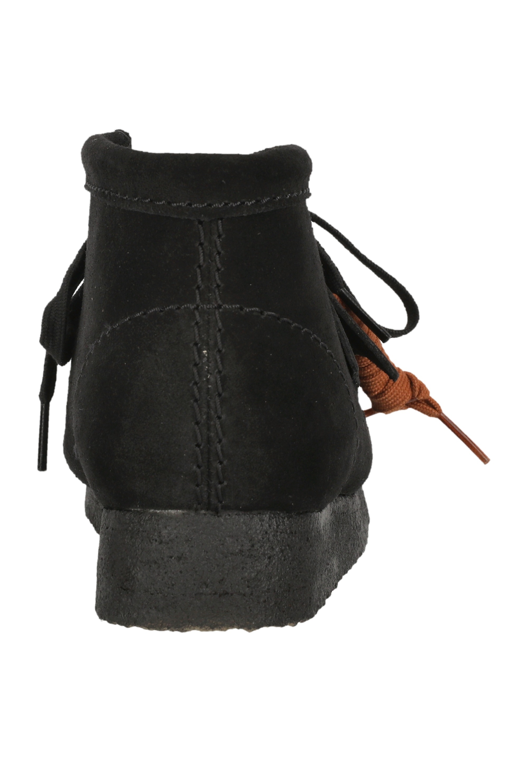 Clarks Schnürschuh »Wallabee Boot. Black Sde«  mit ikonischer Sohle